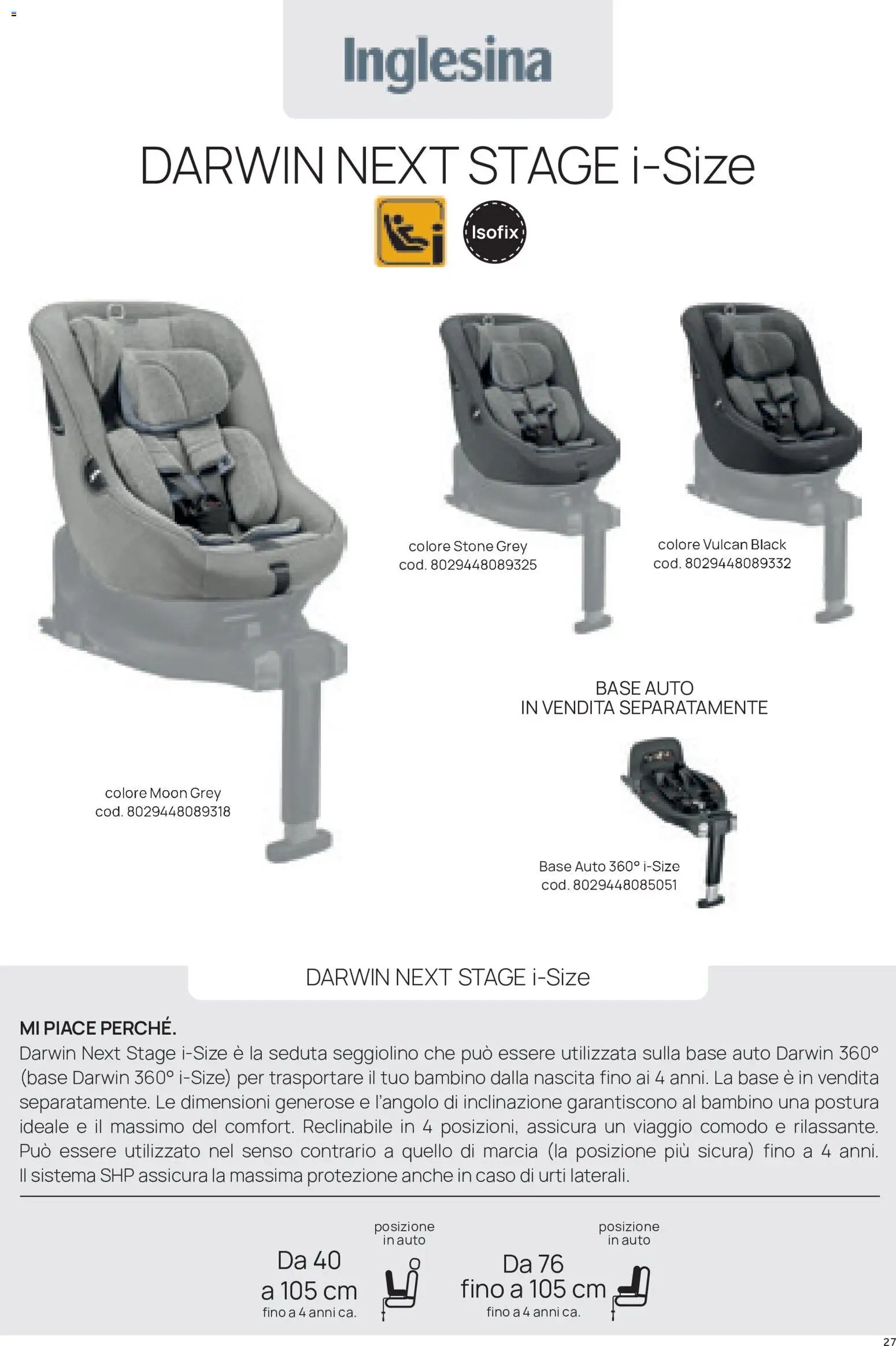 Prenatal volantino Seggiolini auto