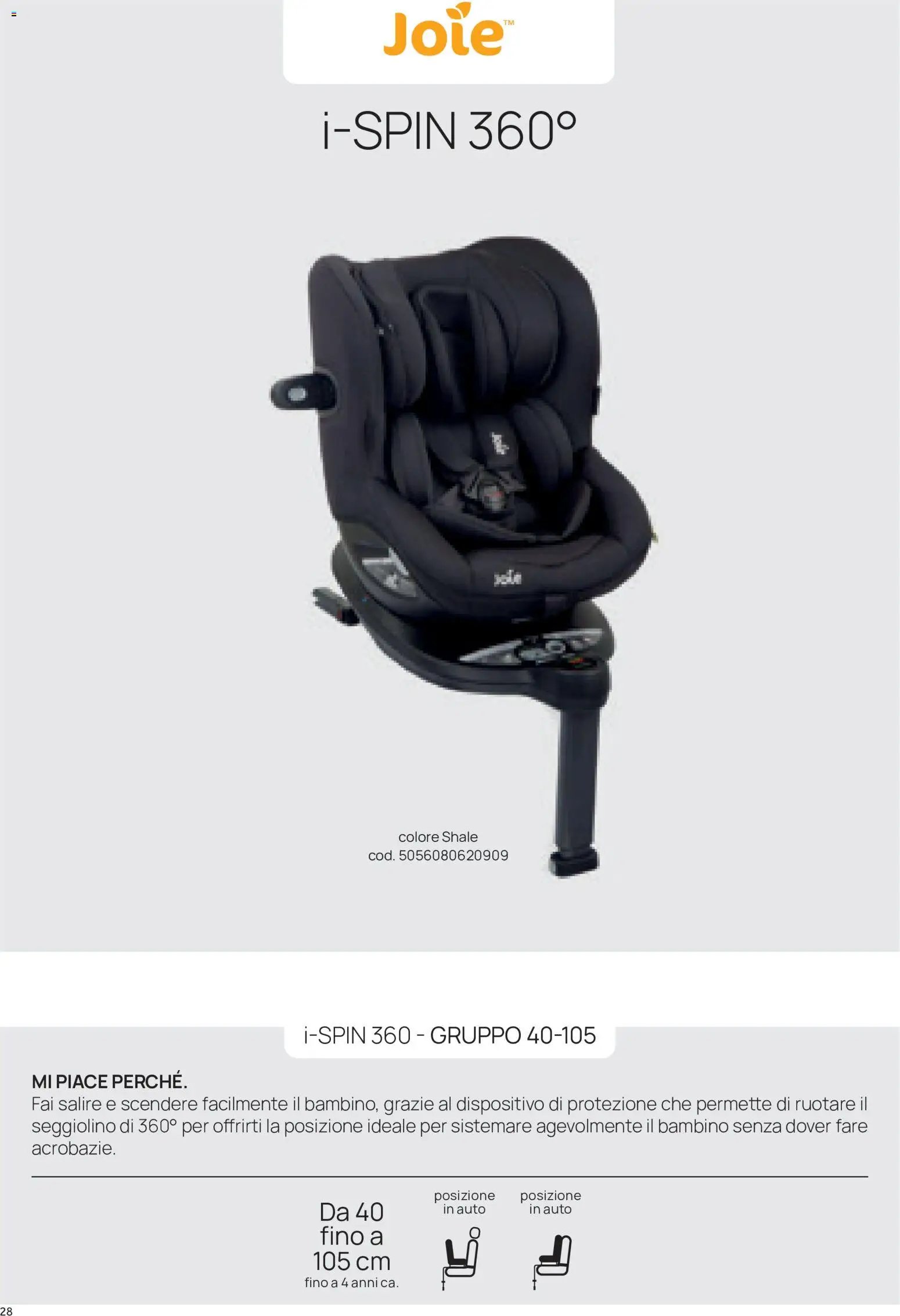 Prenatal volantino Seggiolini auto