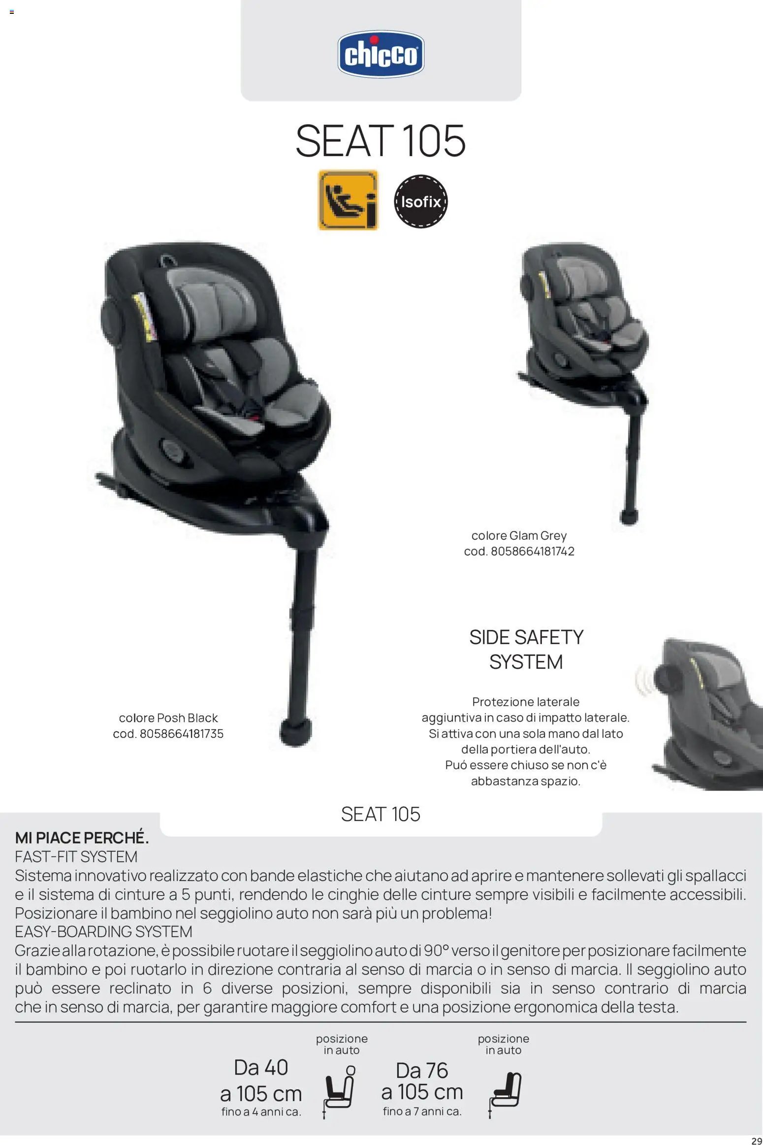Prenatal volantino Seggiolini auto