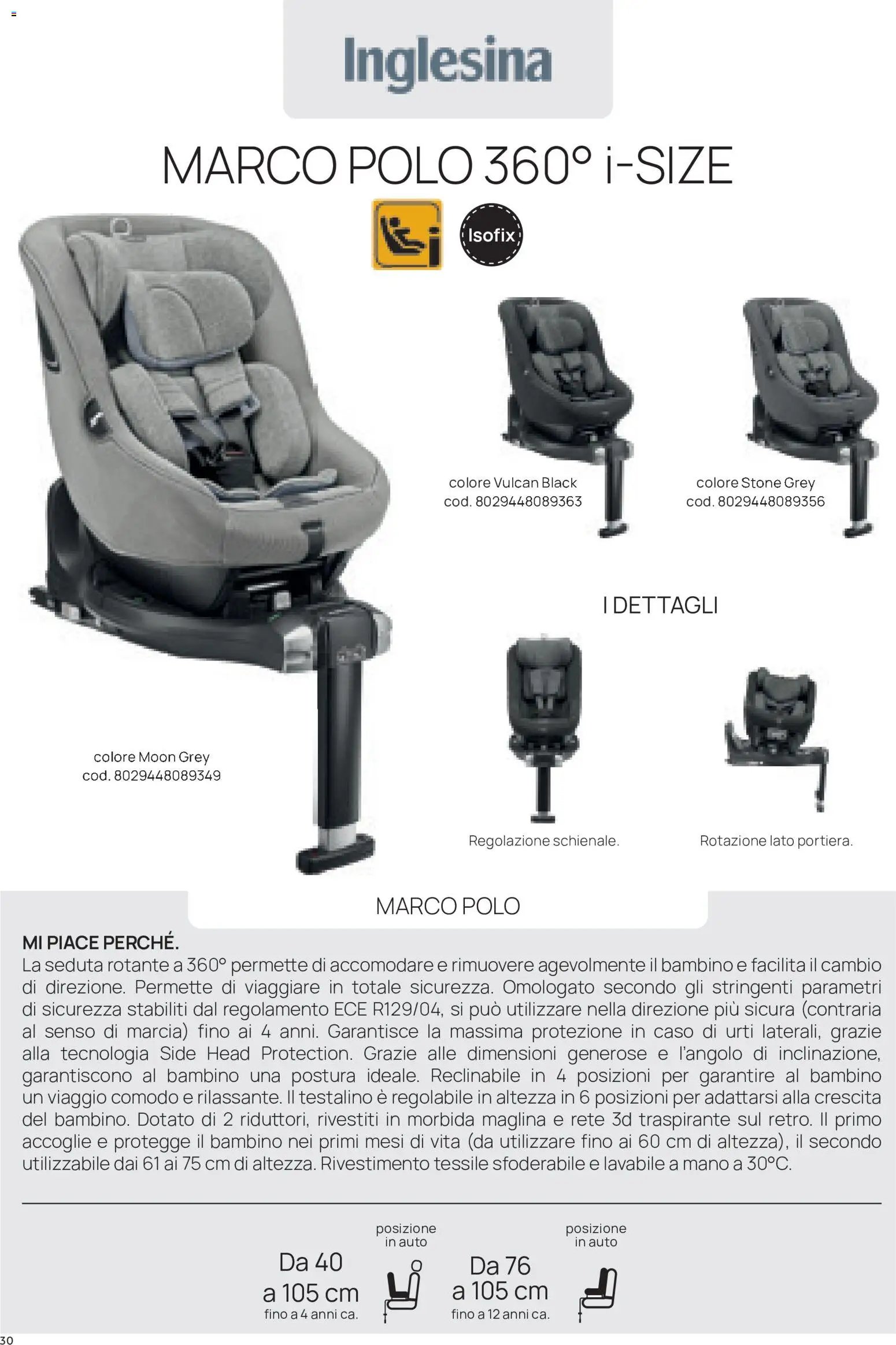 Prenatal volantino Seggiolini auto