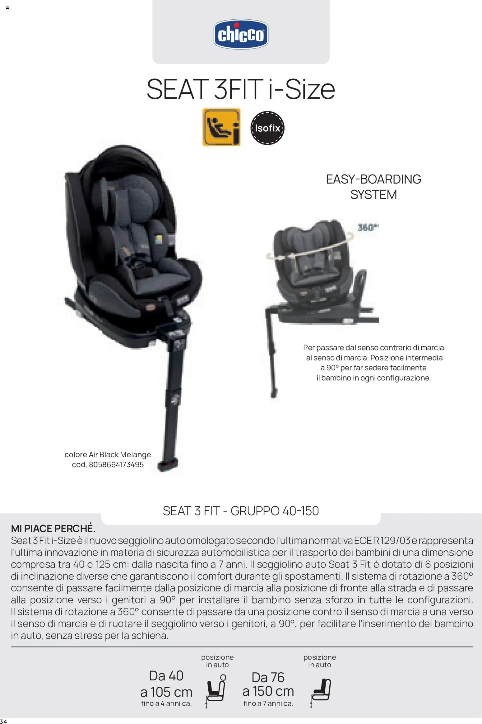 Prenatal volantino Seggiolini auto