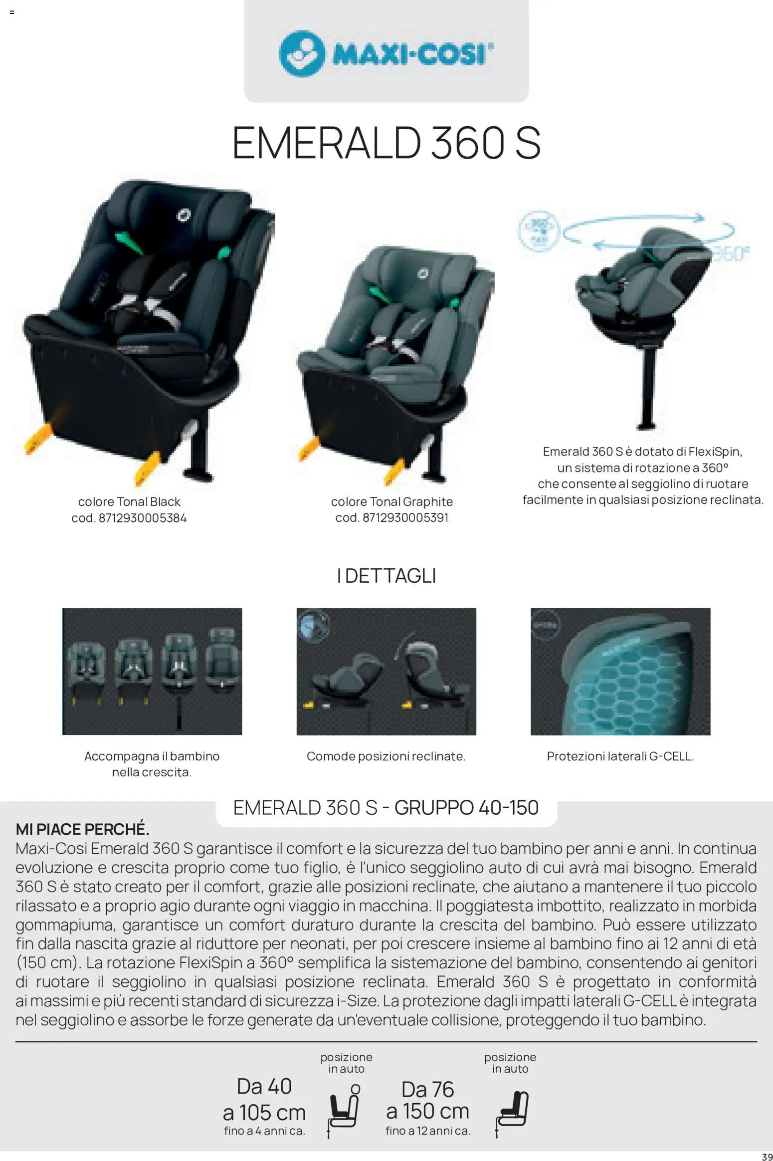 Prenatal volantino Seggiolini auto