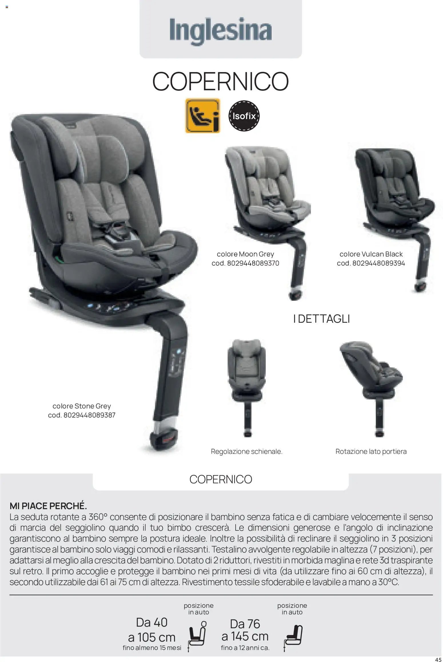 Prenatal volantino Seggiolini auto