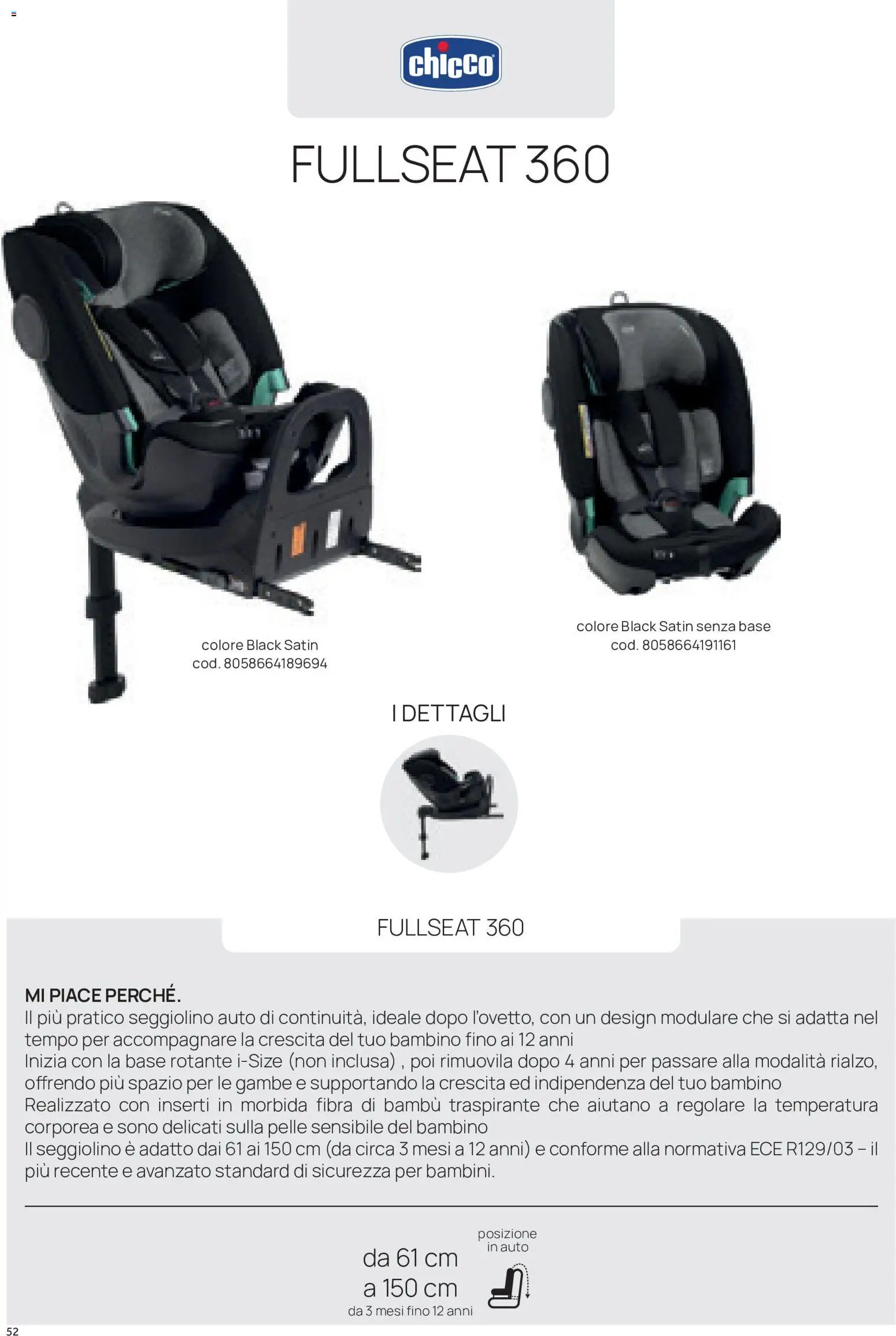 Prenatal volantino Seggiolini auto