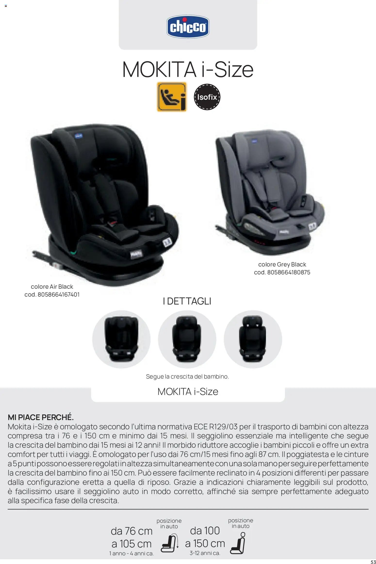 Prenatal volantino Seggiolini auto