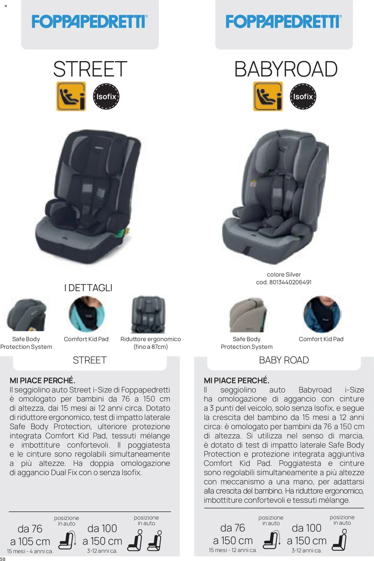 Prenatal volantino Seggiolini auto