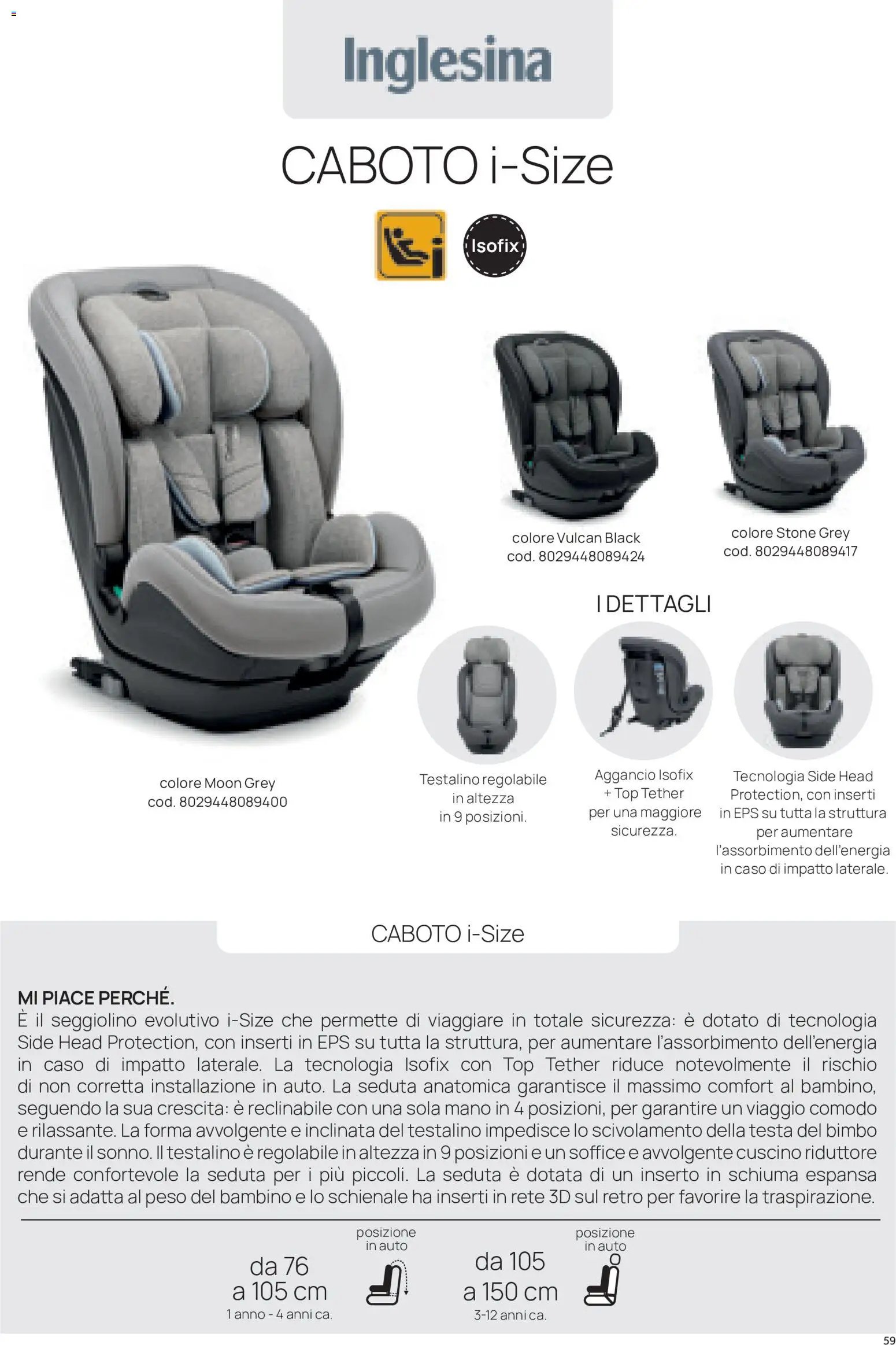 Prenatal volantino Seggiolini auto