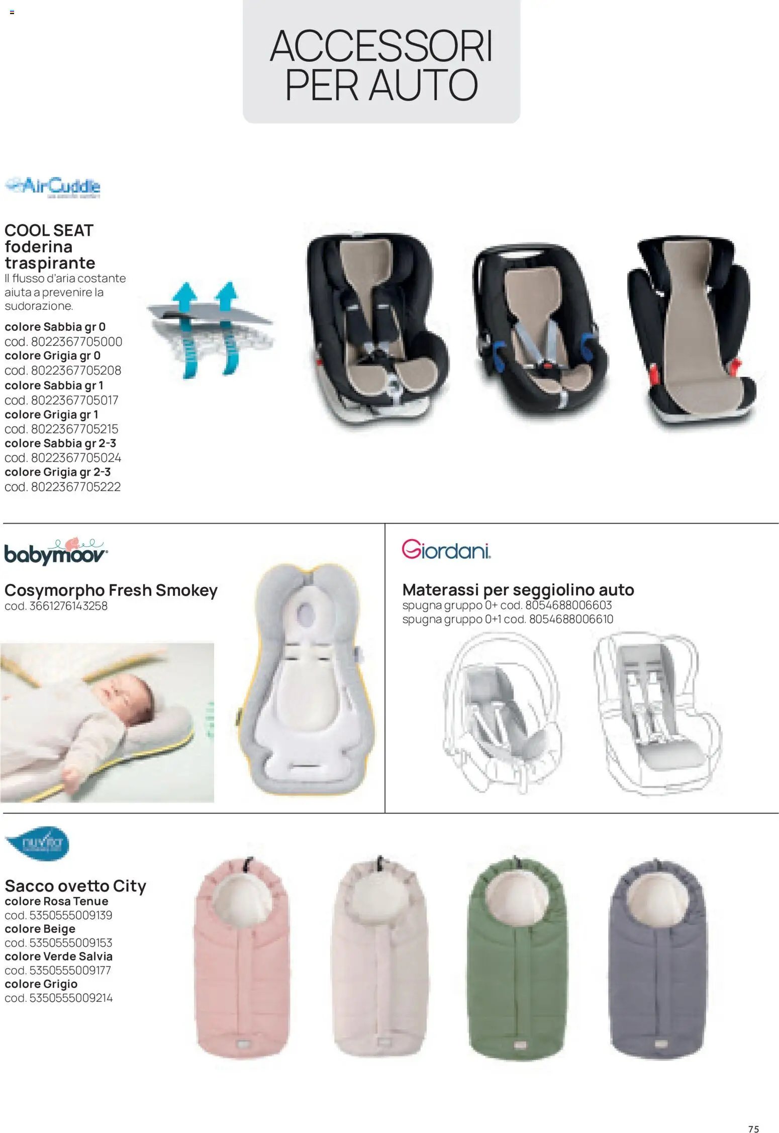 Prenatal volantino Seggiolini auto