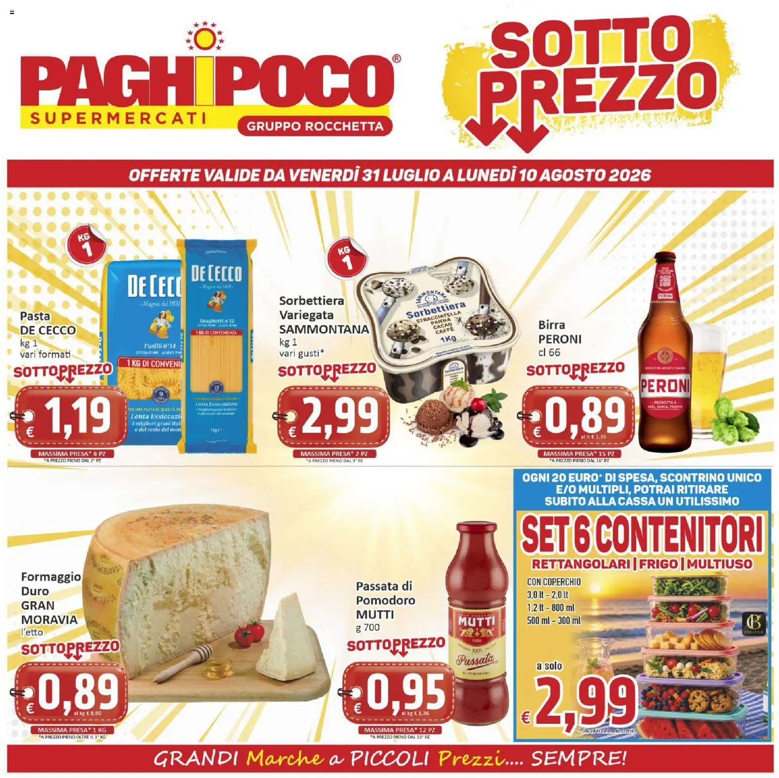 Paghi Poco volantino