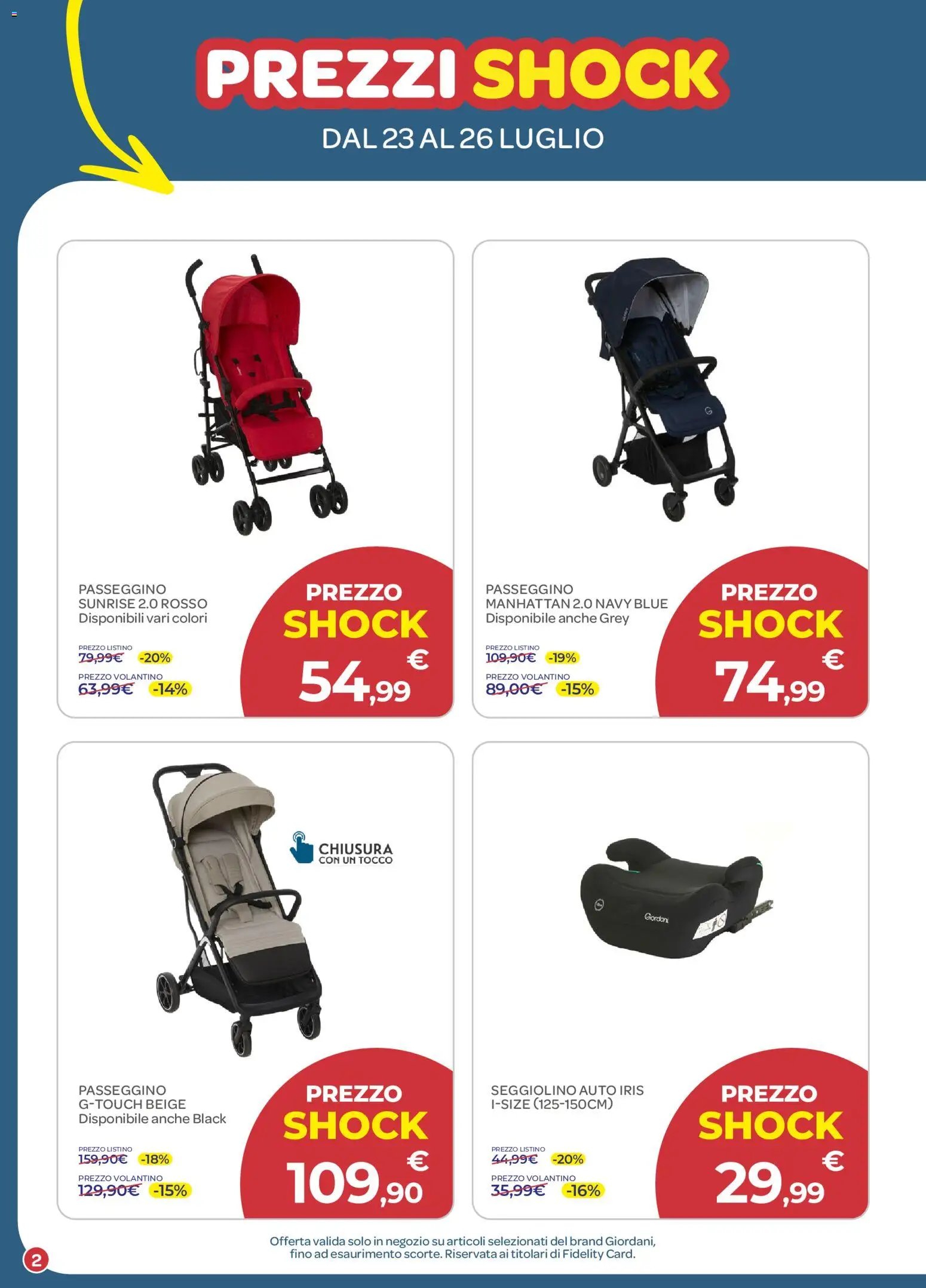 Bimbo store volantino Prezzi Shock