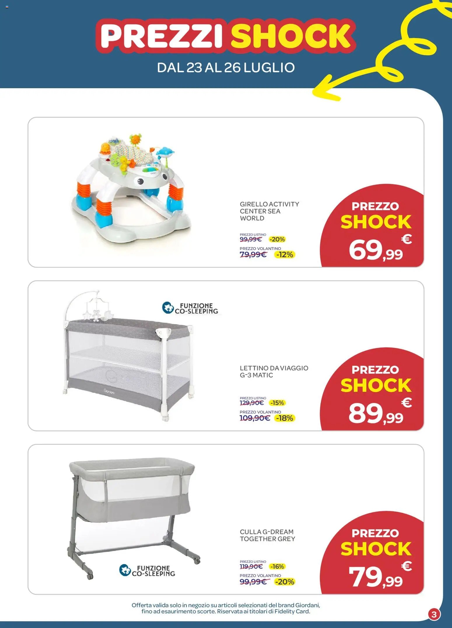 Bimbo store volantino Prezzi Shock