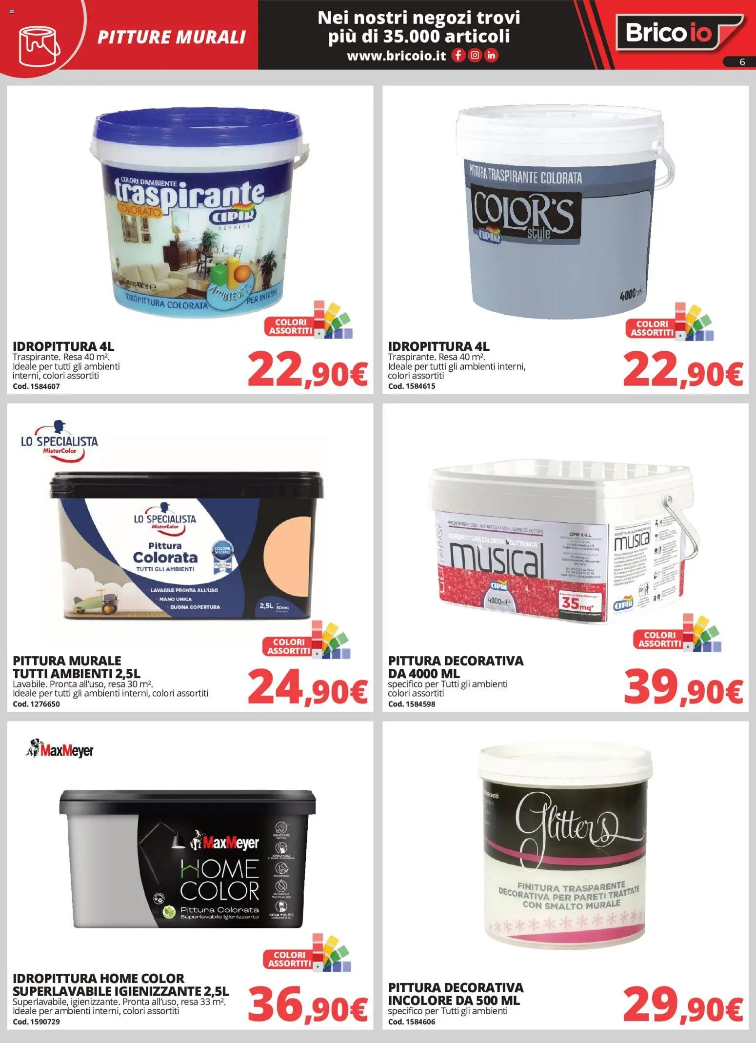 Brico io volantino Lavori Interni