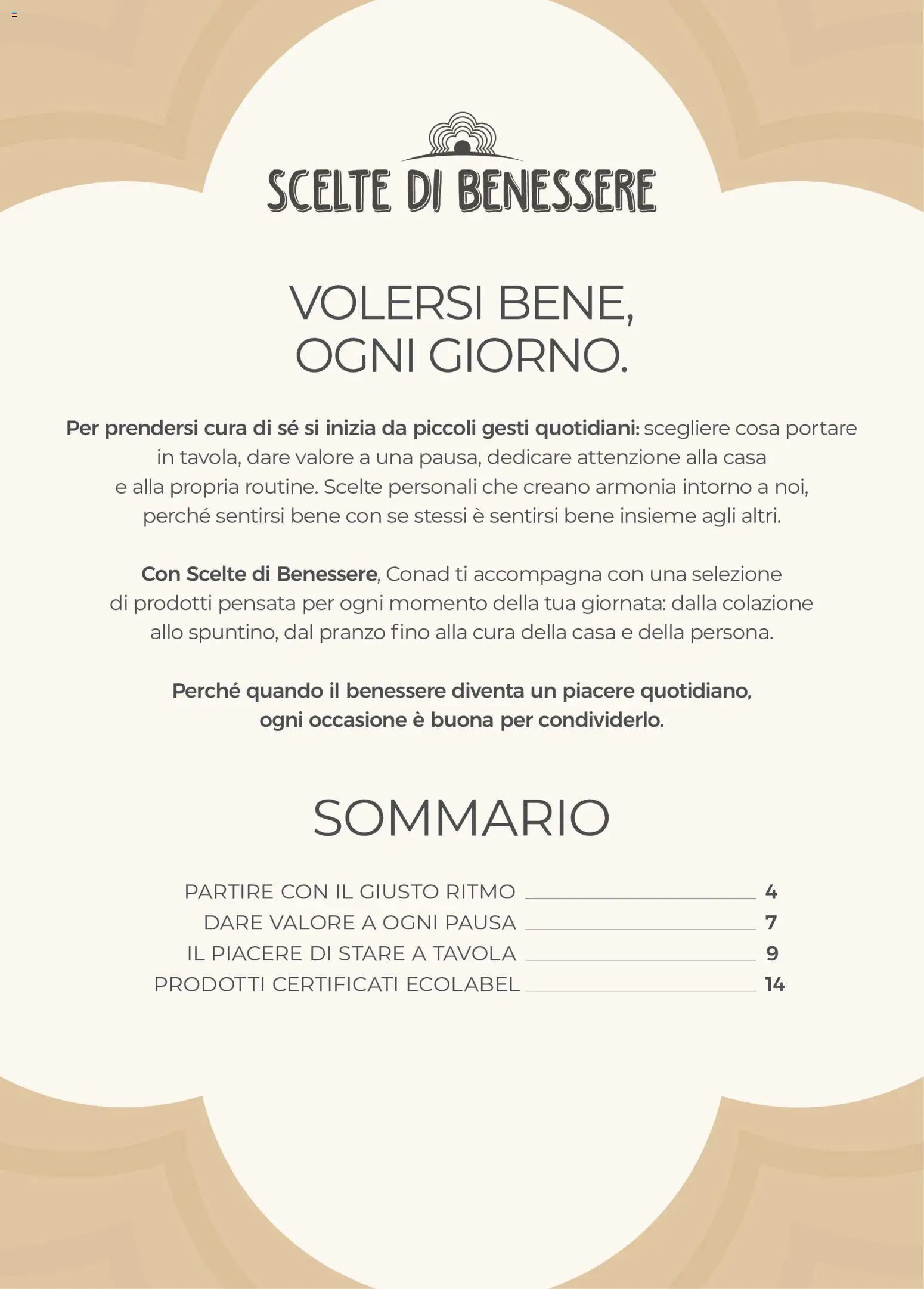 Spazio Conad volantino Scelte di Benessere