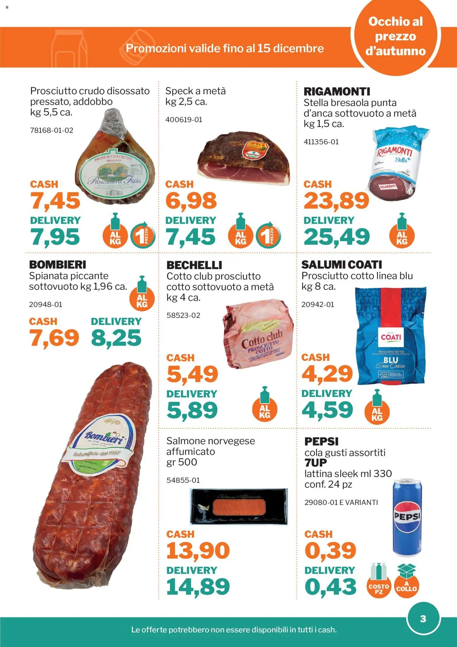 Sogegross volantino Occhio al prezzo d'autunno