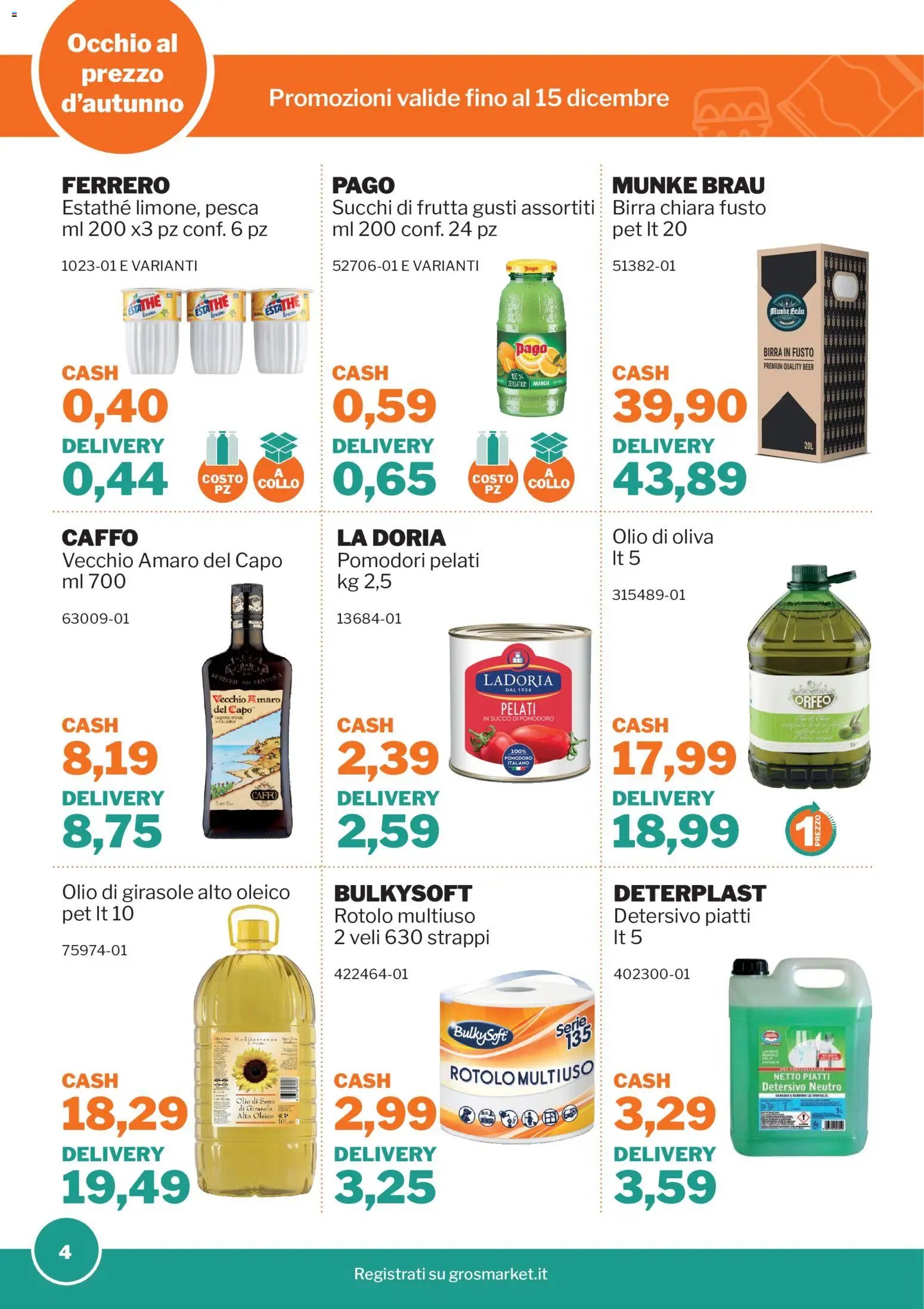 Sogegross volantino Occhio al prezzo d'autunno