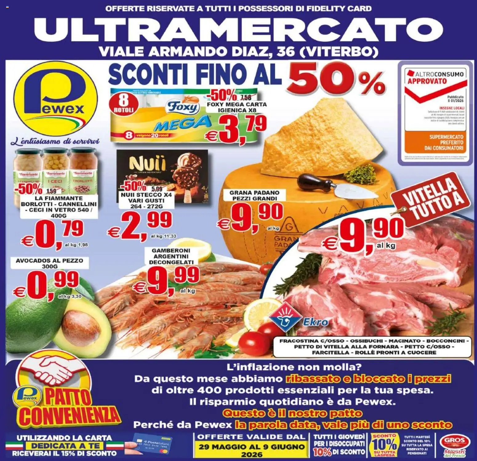 Pewex volantino Viterbo