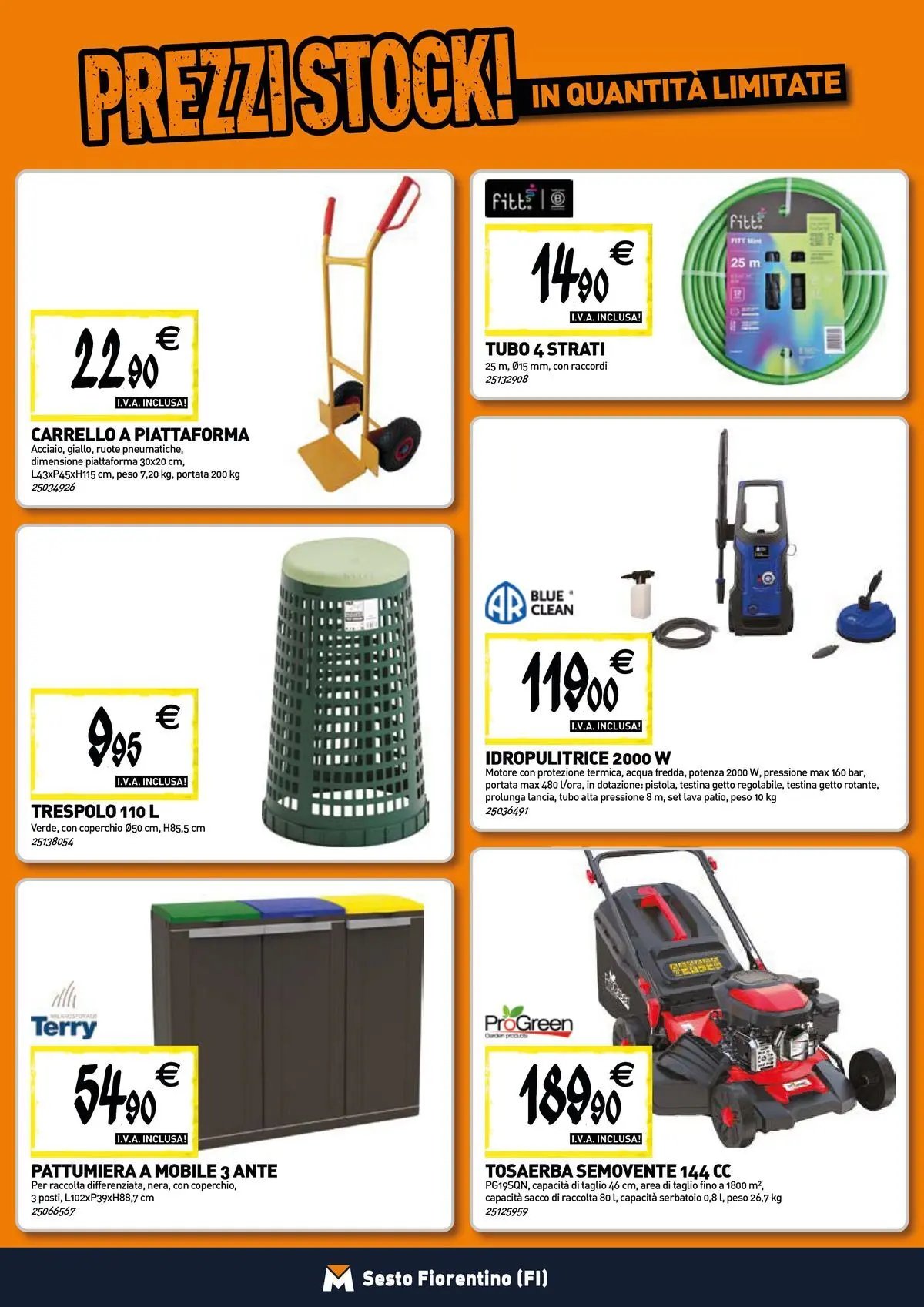 TECNOMAT - Straordinari prezzi stock!