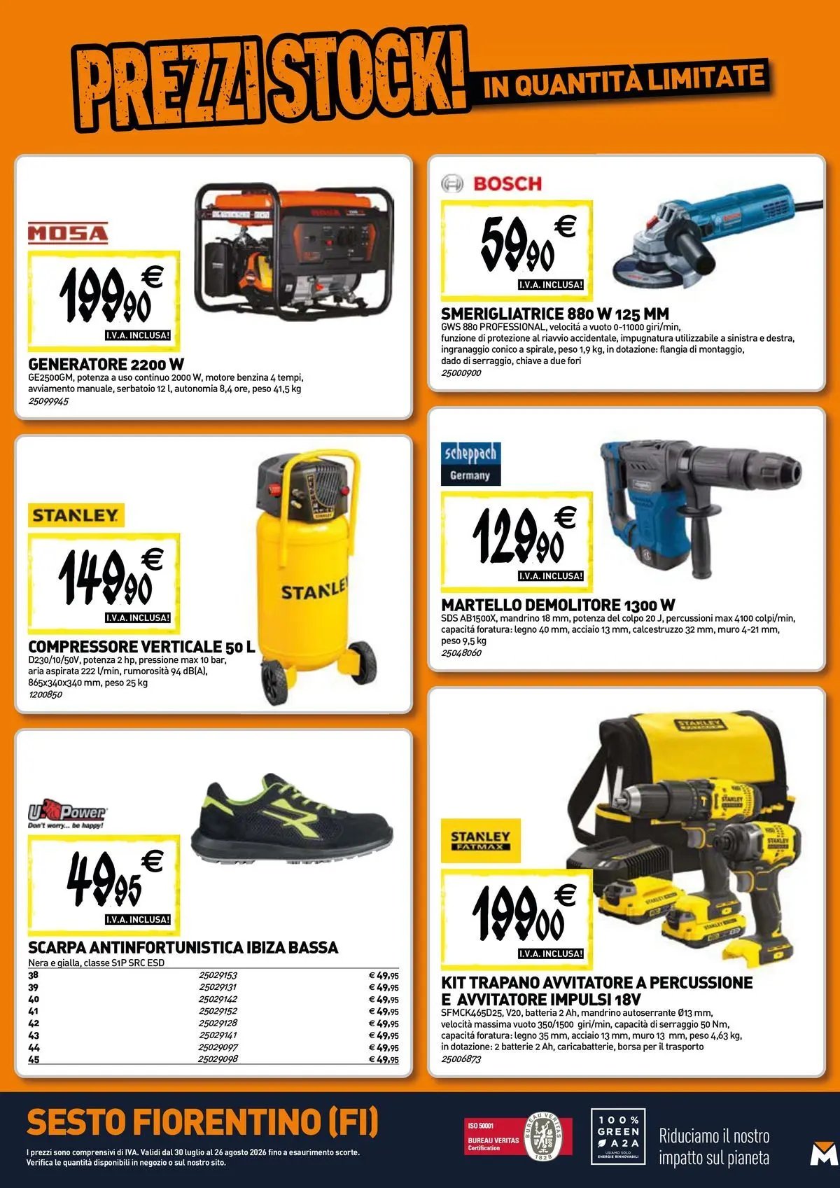 TECNOMAT - Straordinari prezzi stock!