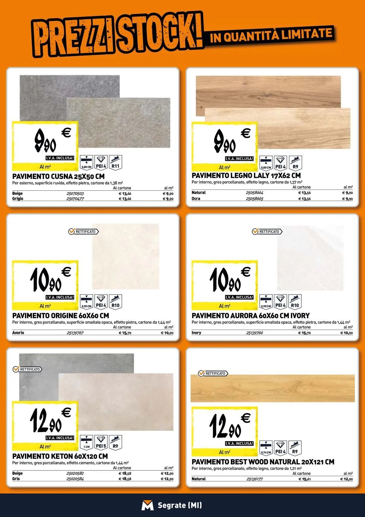 TECNOMAT - Straordinari prezzi stock!