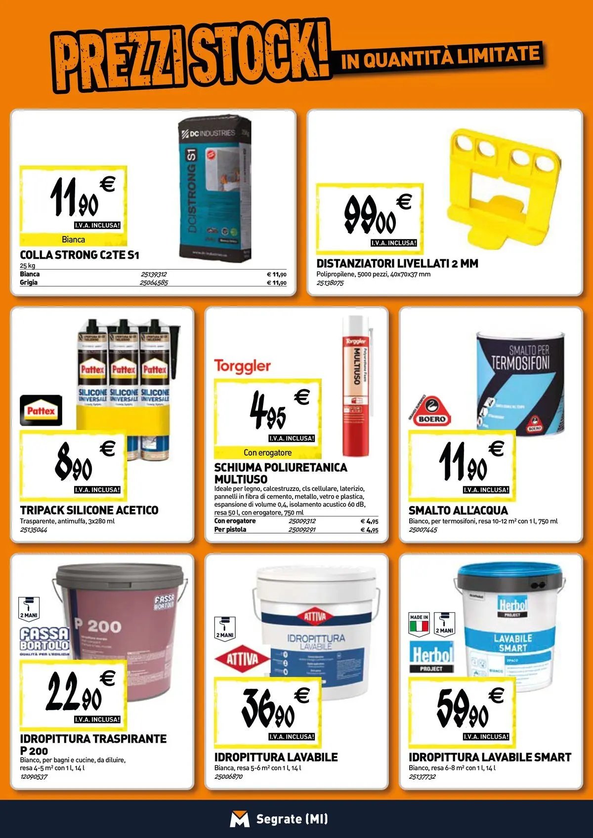TECNOMAT - Straordinari prezzi stock!