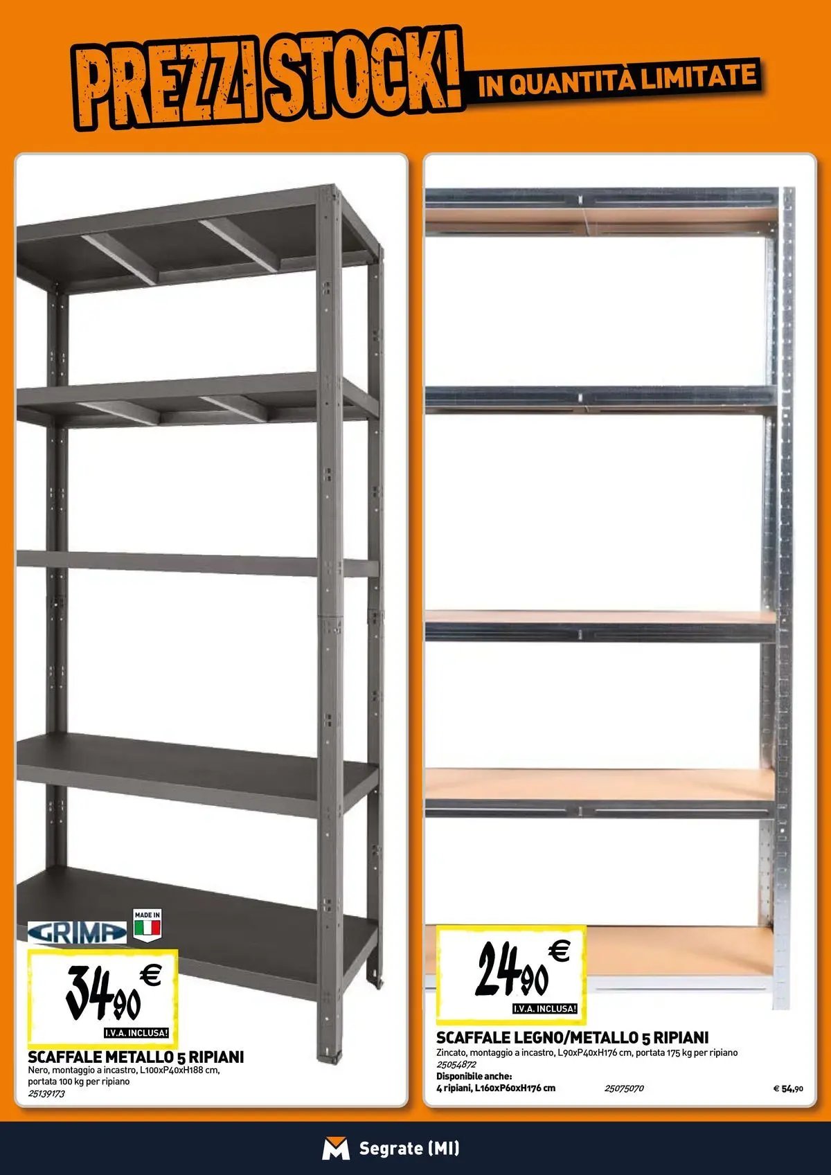 TECNOMAT - Straordinari prezzi stock!