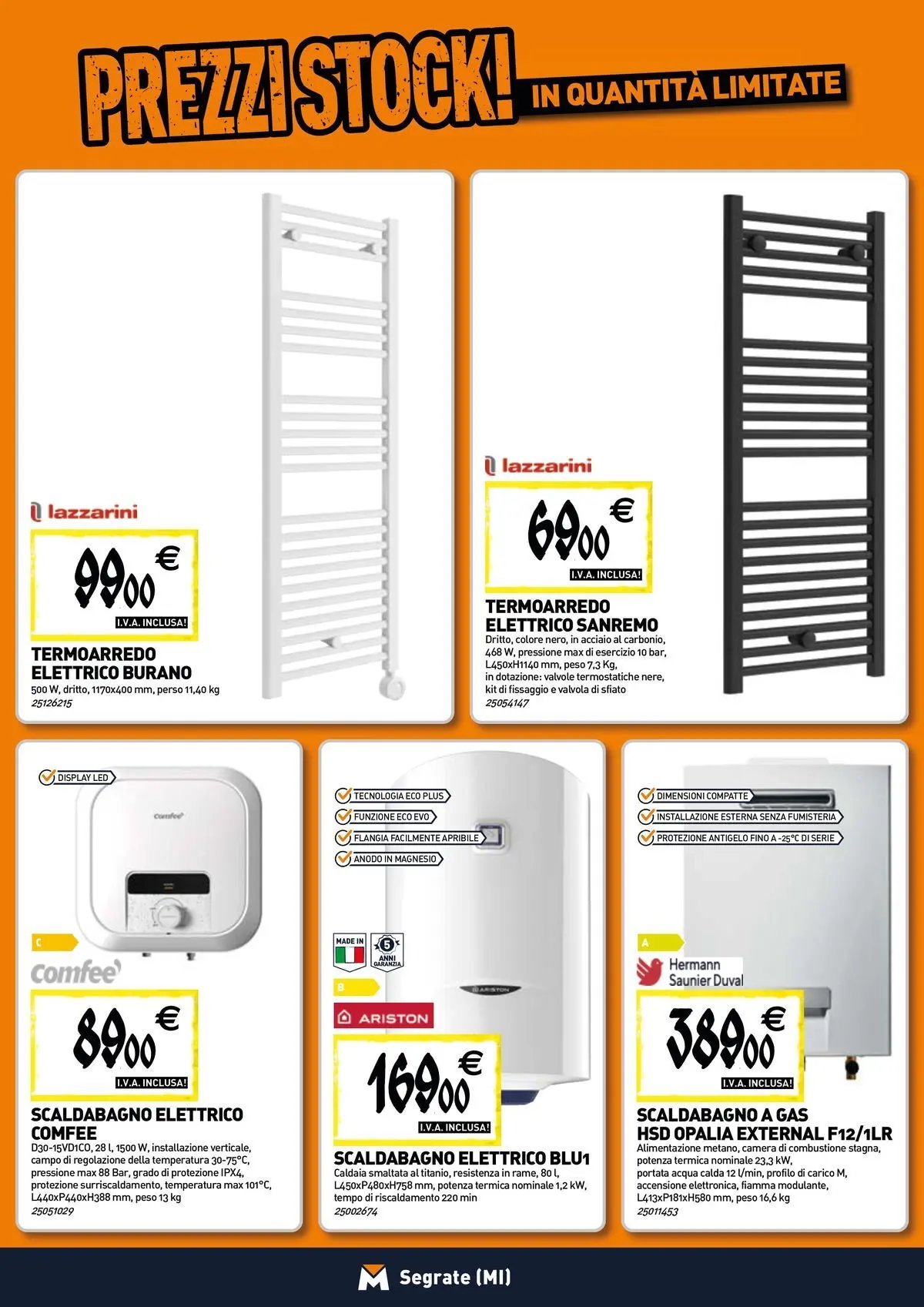 TECNOMAT - Straordinari prezzi stock!