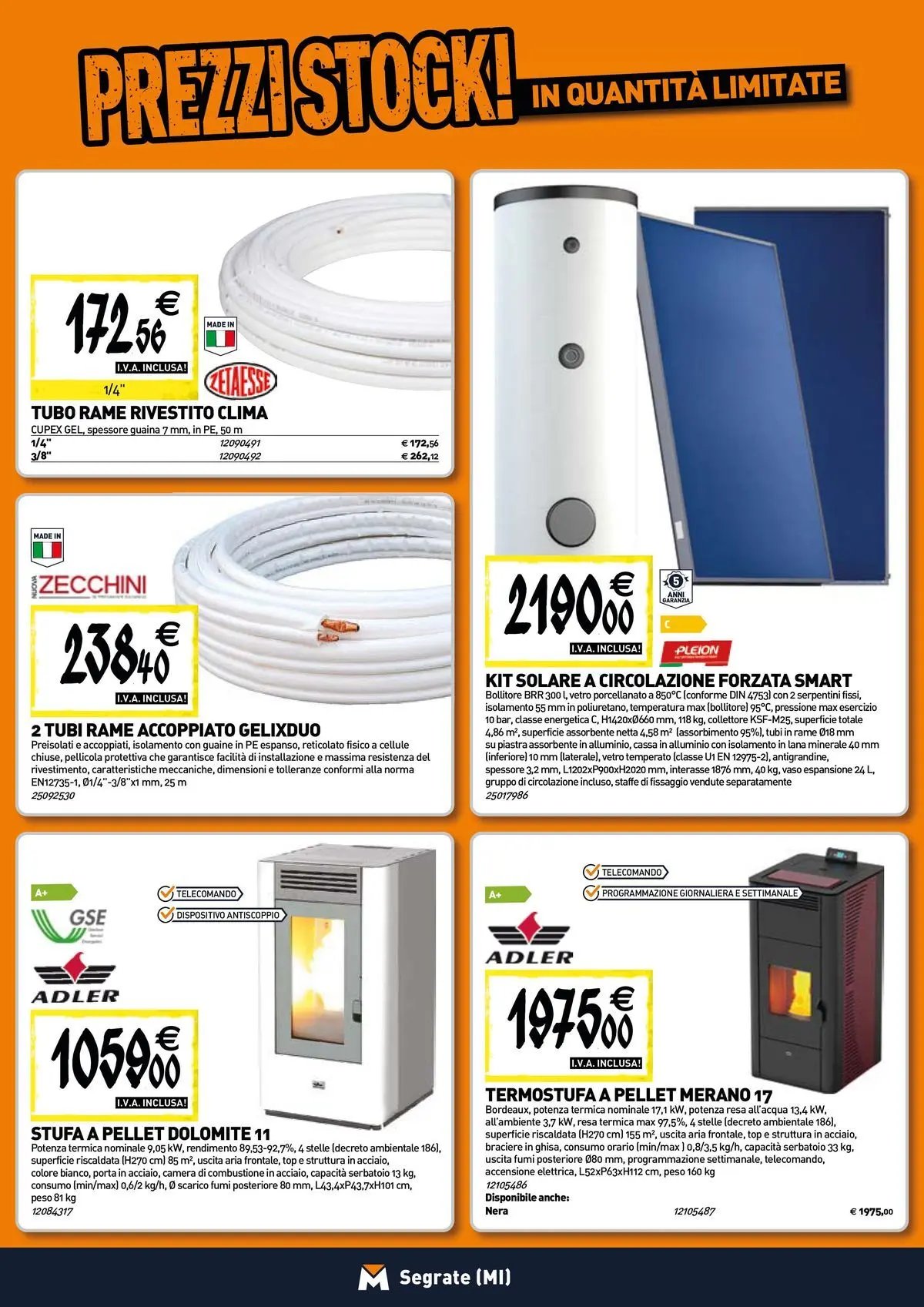 TECNOMAT - Straordinari prezzi stock!