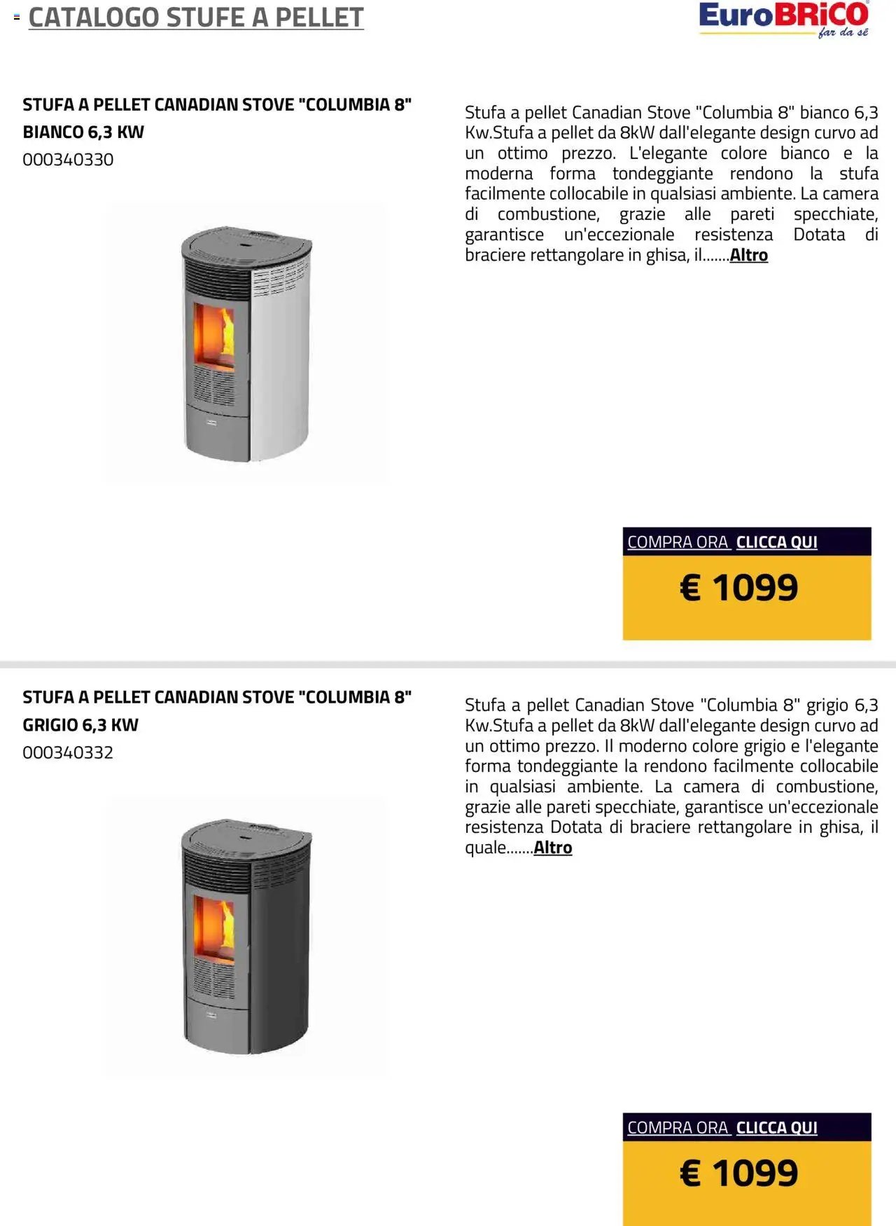 Eurobrico Stufe a Pellet catalogo