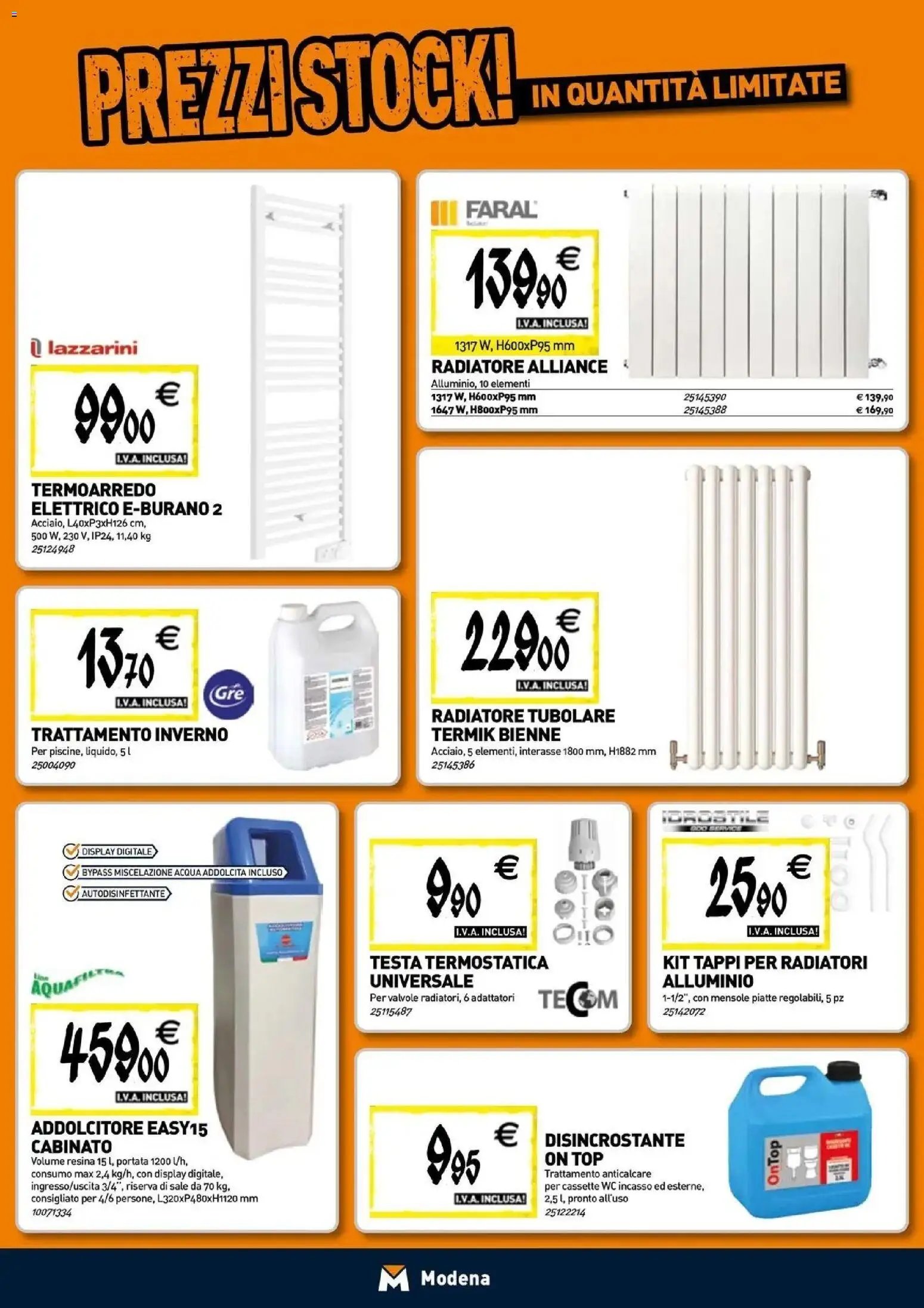 TECNOMAT - Straordinari prezzi stock!