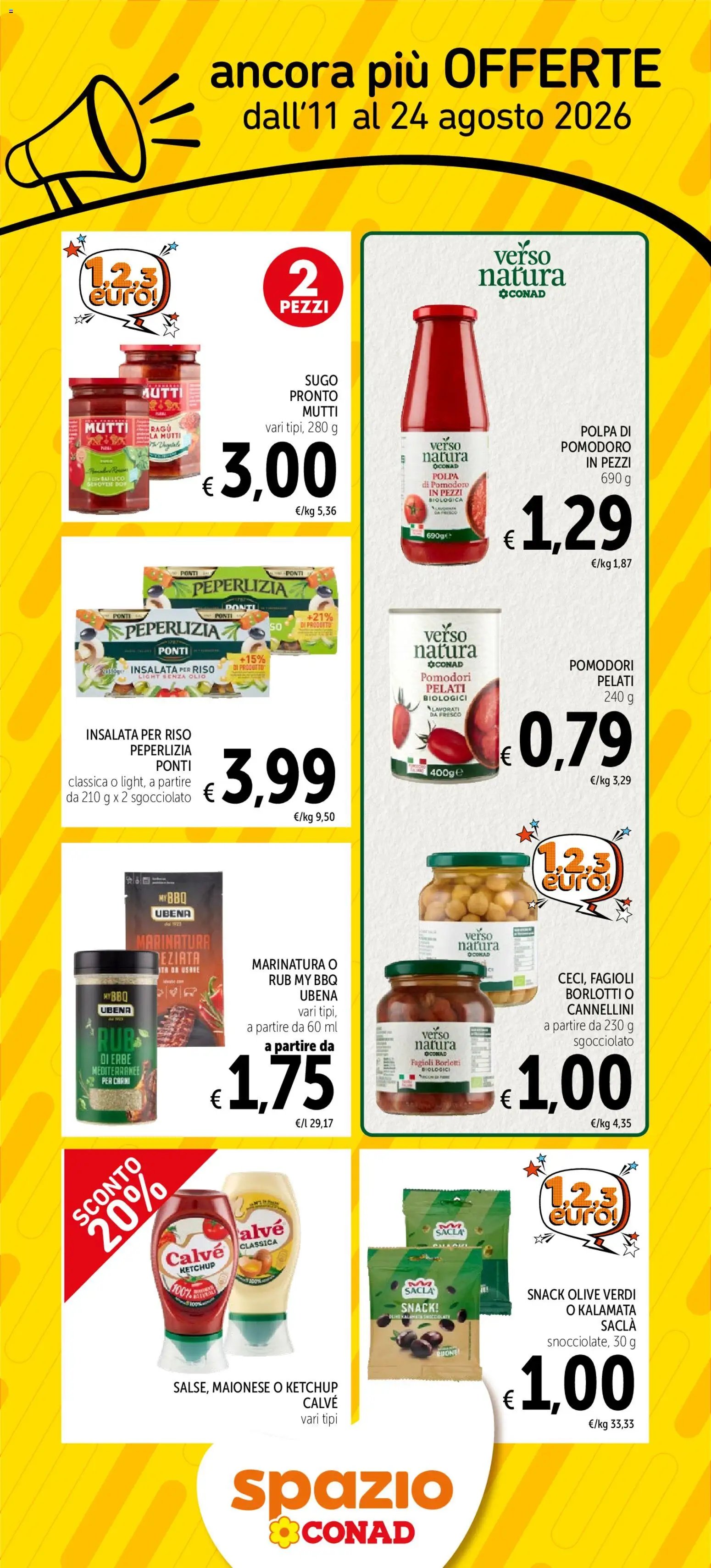 Spazio Conad volantino Ancora più offerte