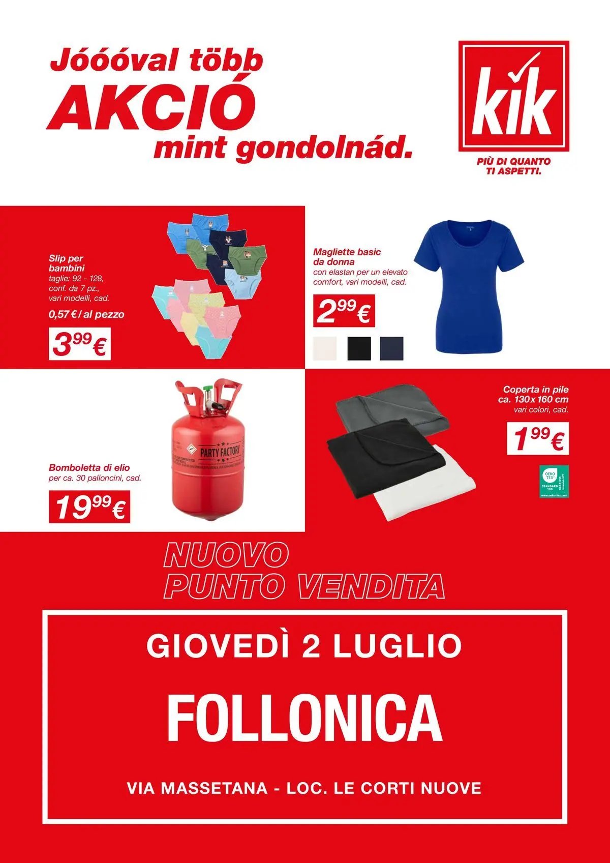 KiK - Nuovo punto vendita