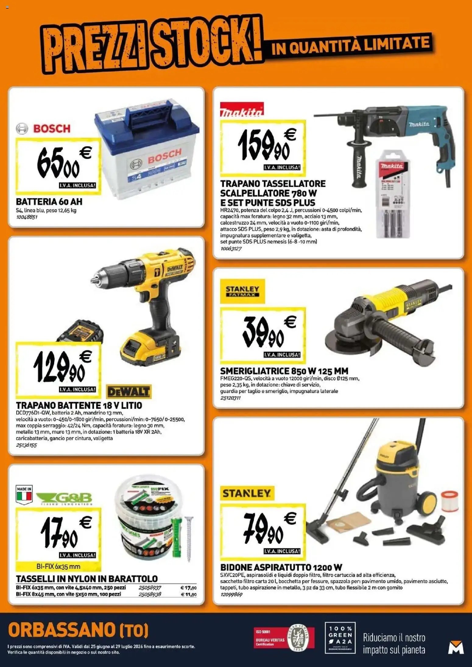 TECNOMAT - Straordinari prezzi stock!