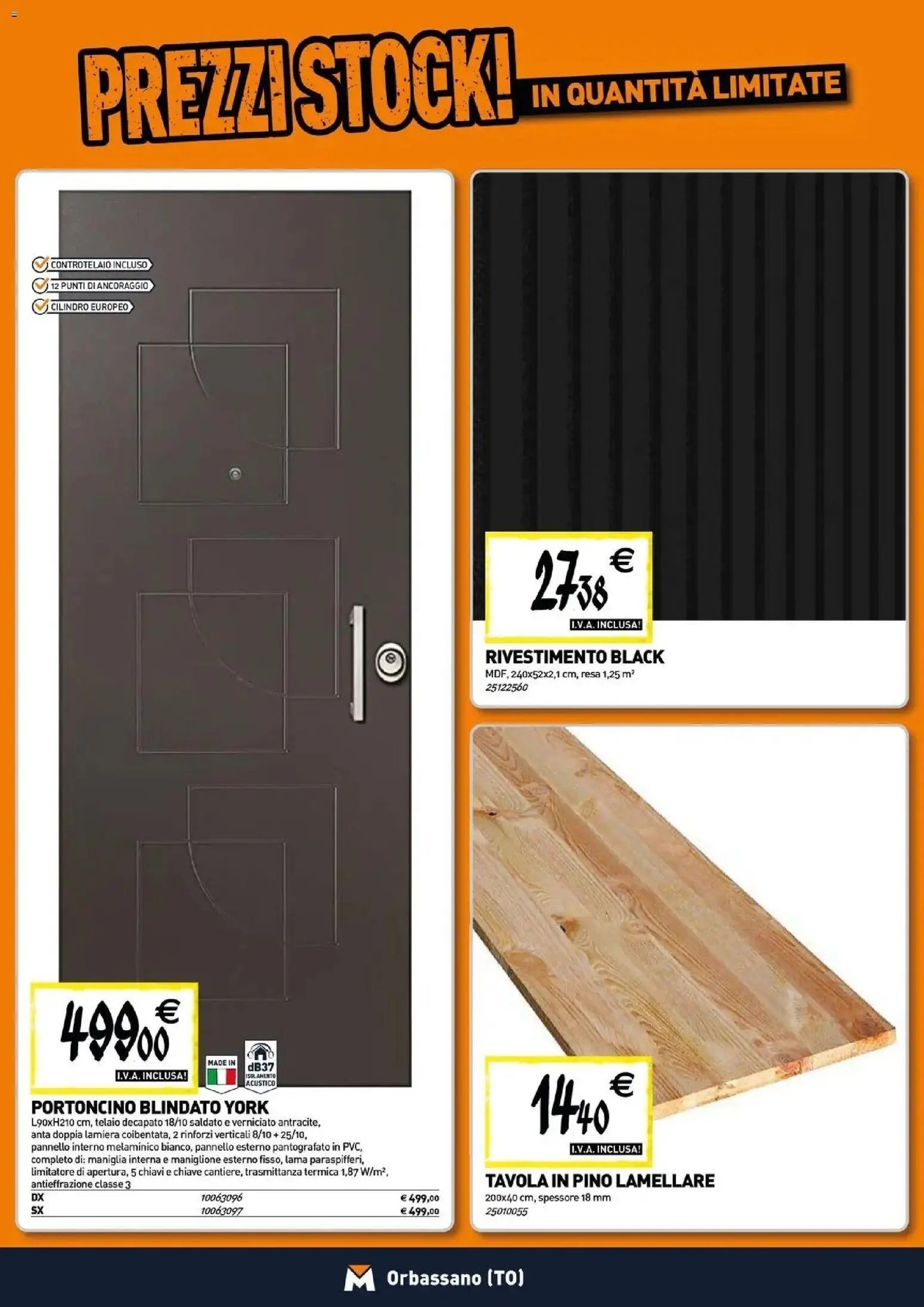 TECNOMAT - Straordinari prezzi stock!