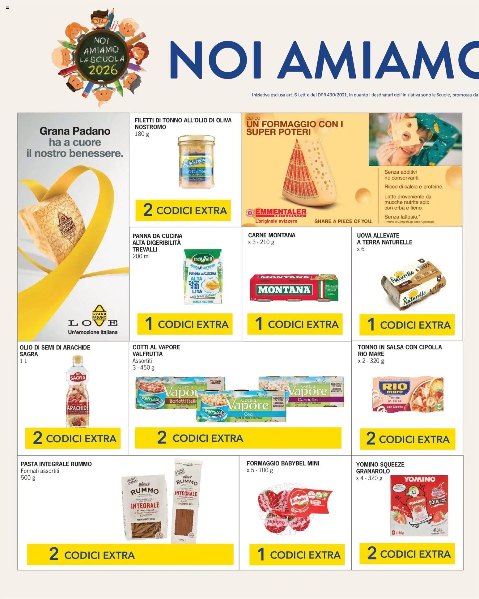 Migross volantino Noi Amiamo la Scuola