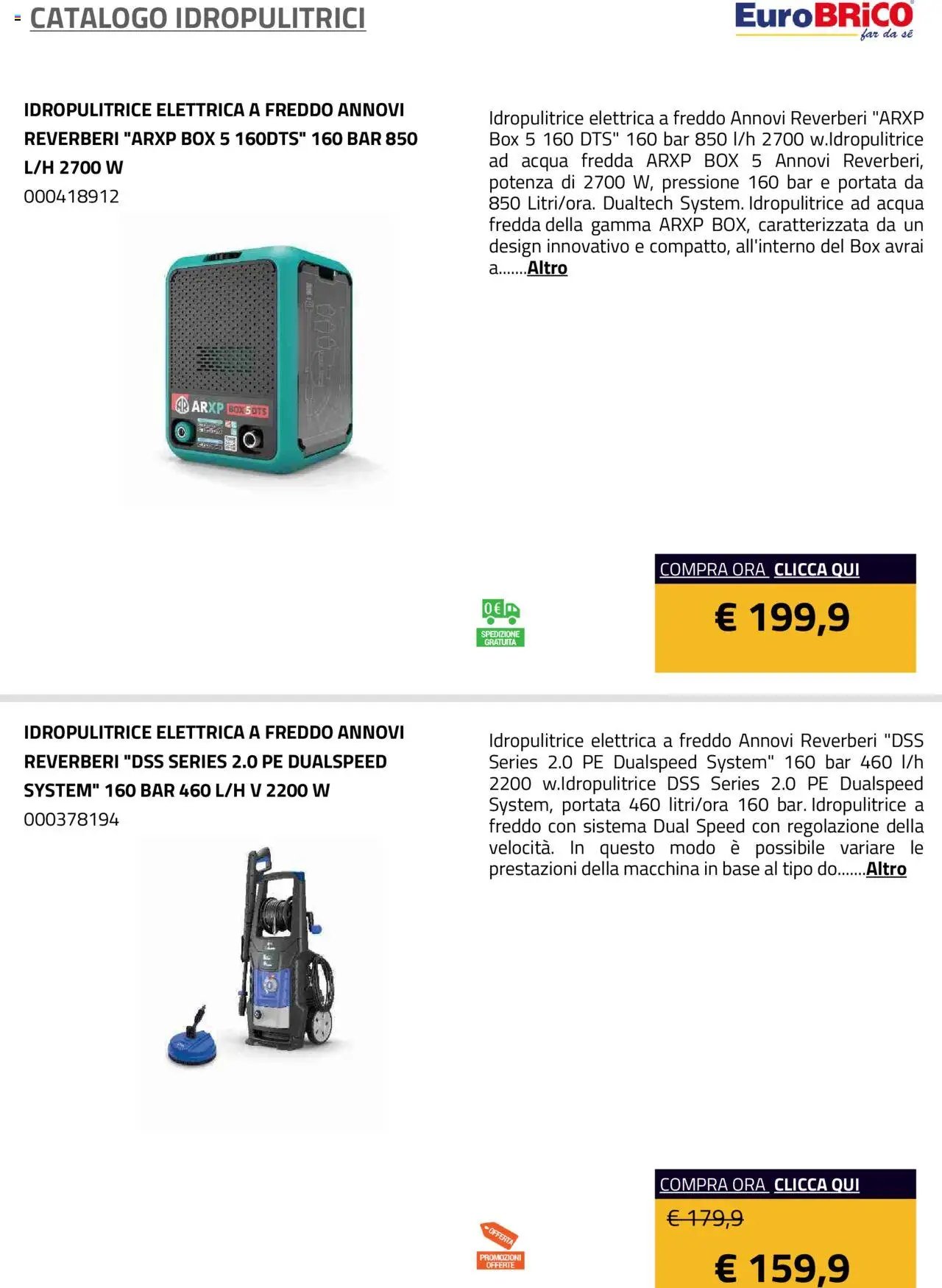 Eurobrico Idropulitrici catalogo