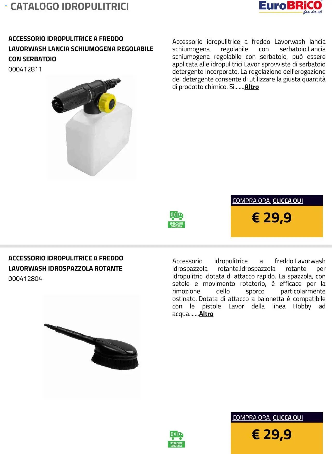 Eurobrico Idropulitrici catalogo