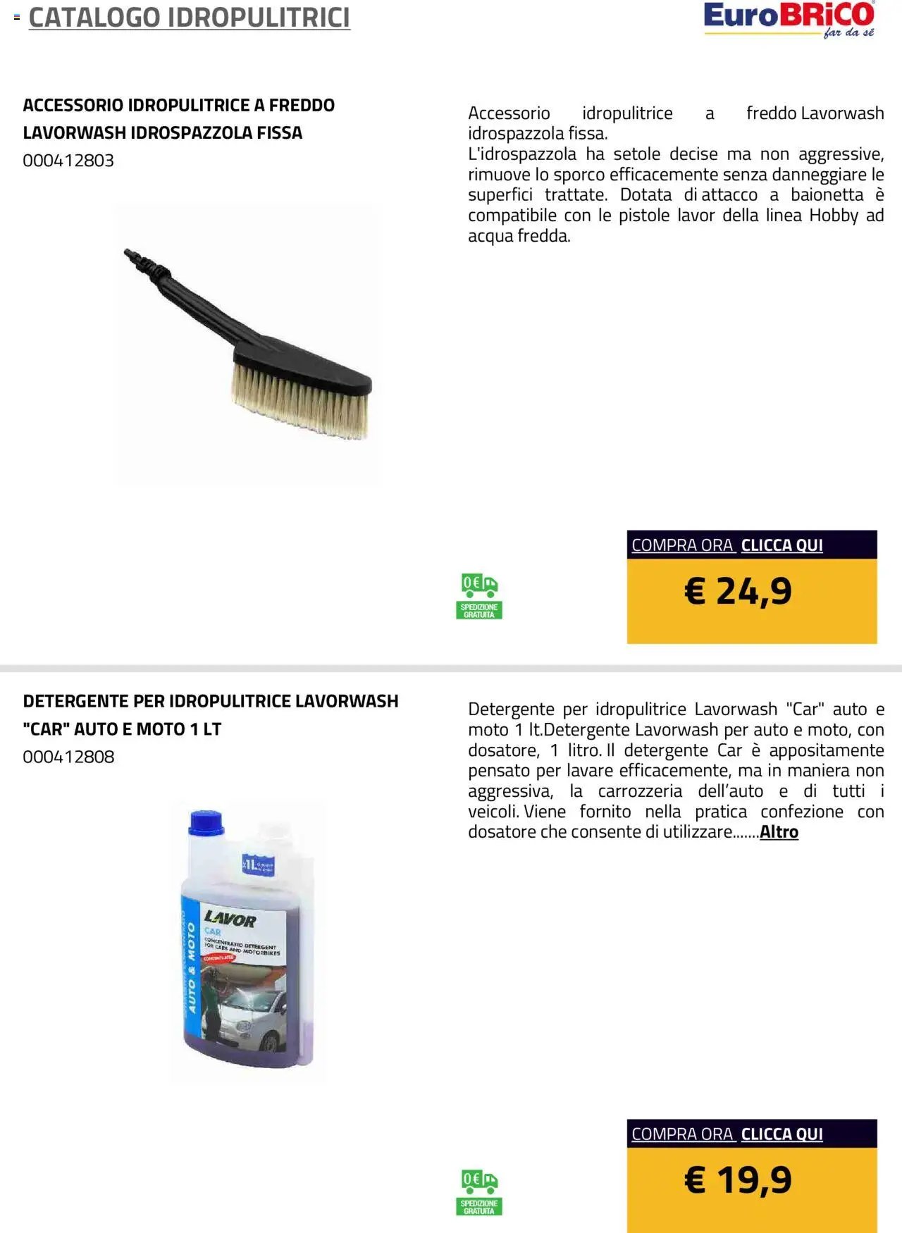 Eurobrico Idropulitrici catalogo