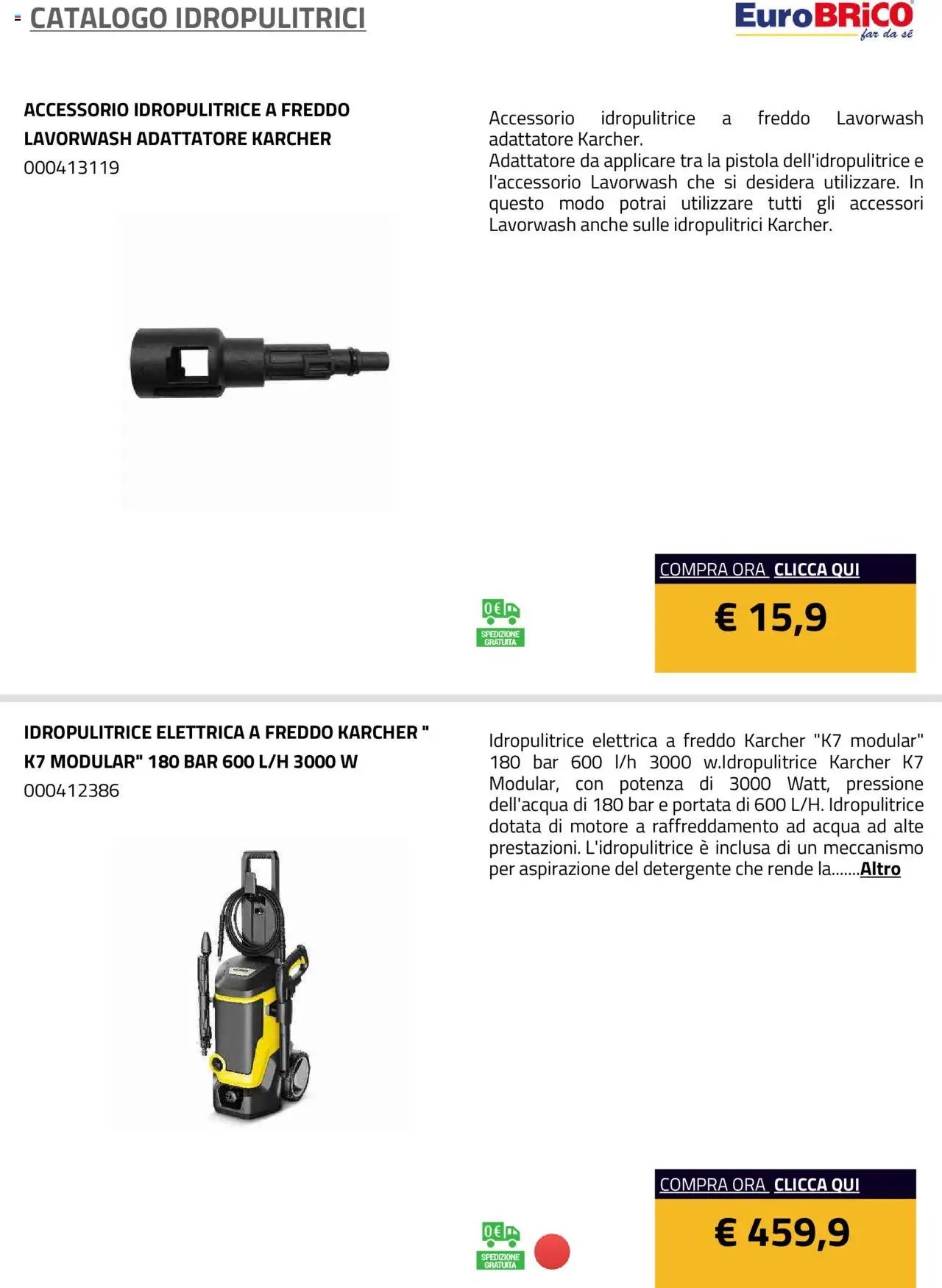 Eurobrico Idropulitrici catalogo