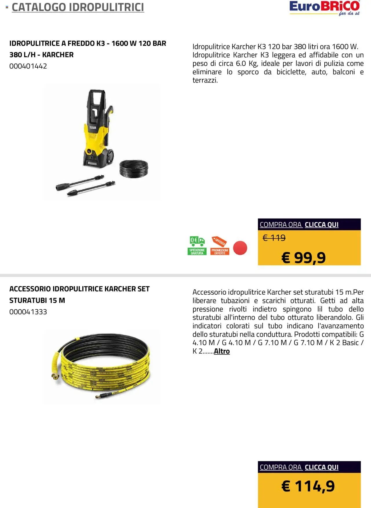Eurobrico Idropulitrici catalogo