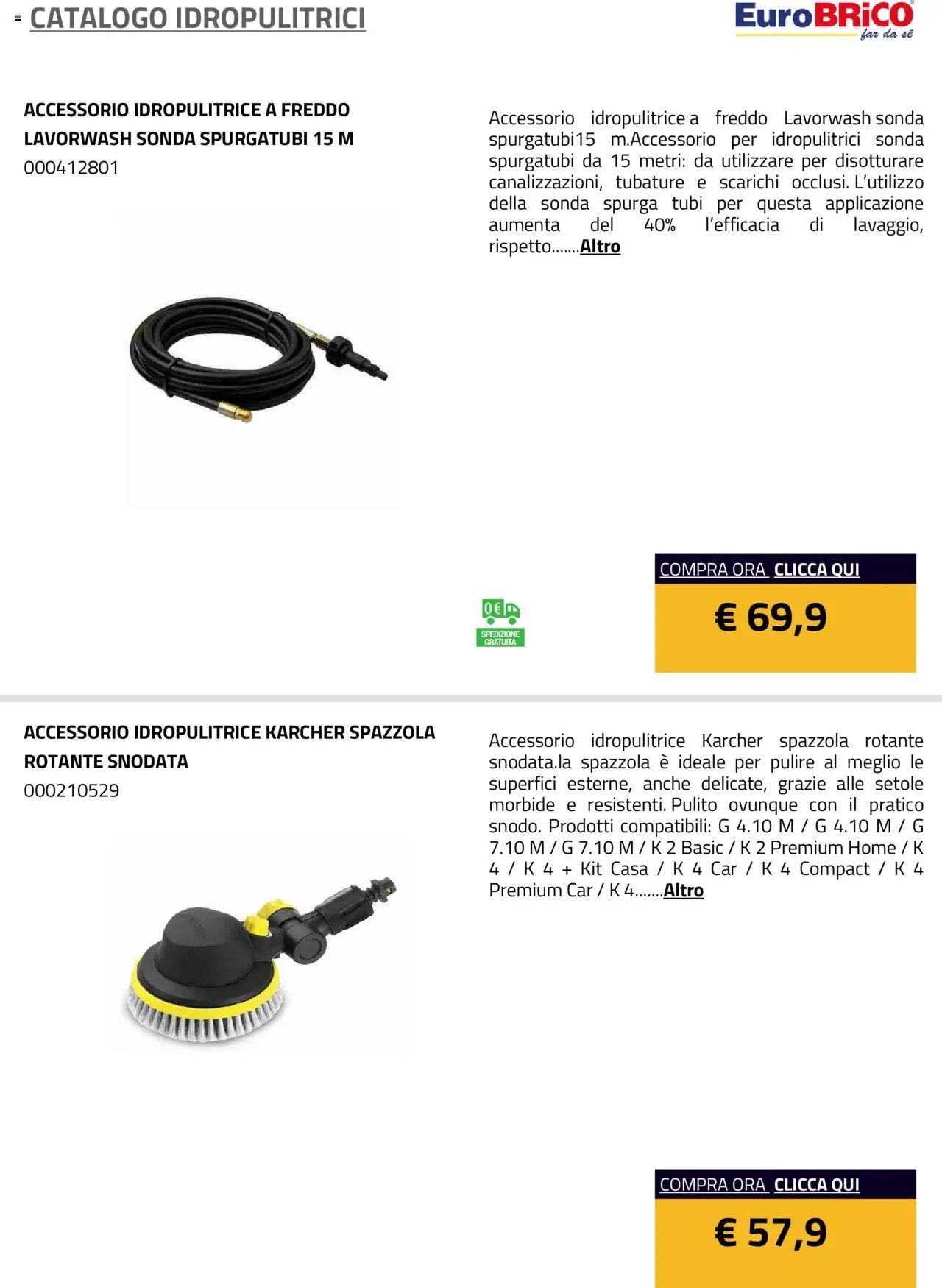 Eurobrico Idropulitrici catalogo