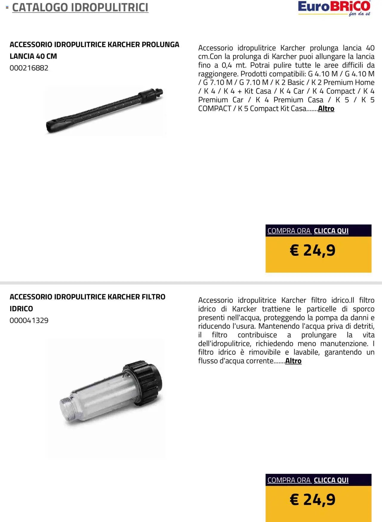 Eurobrico Idropulitrici catalogo