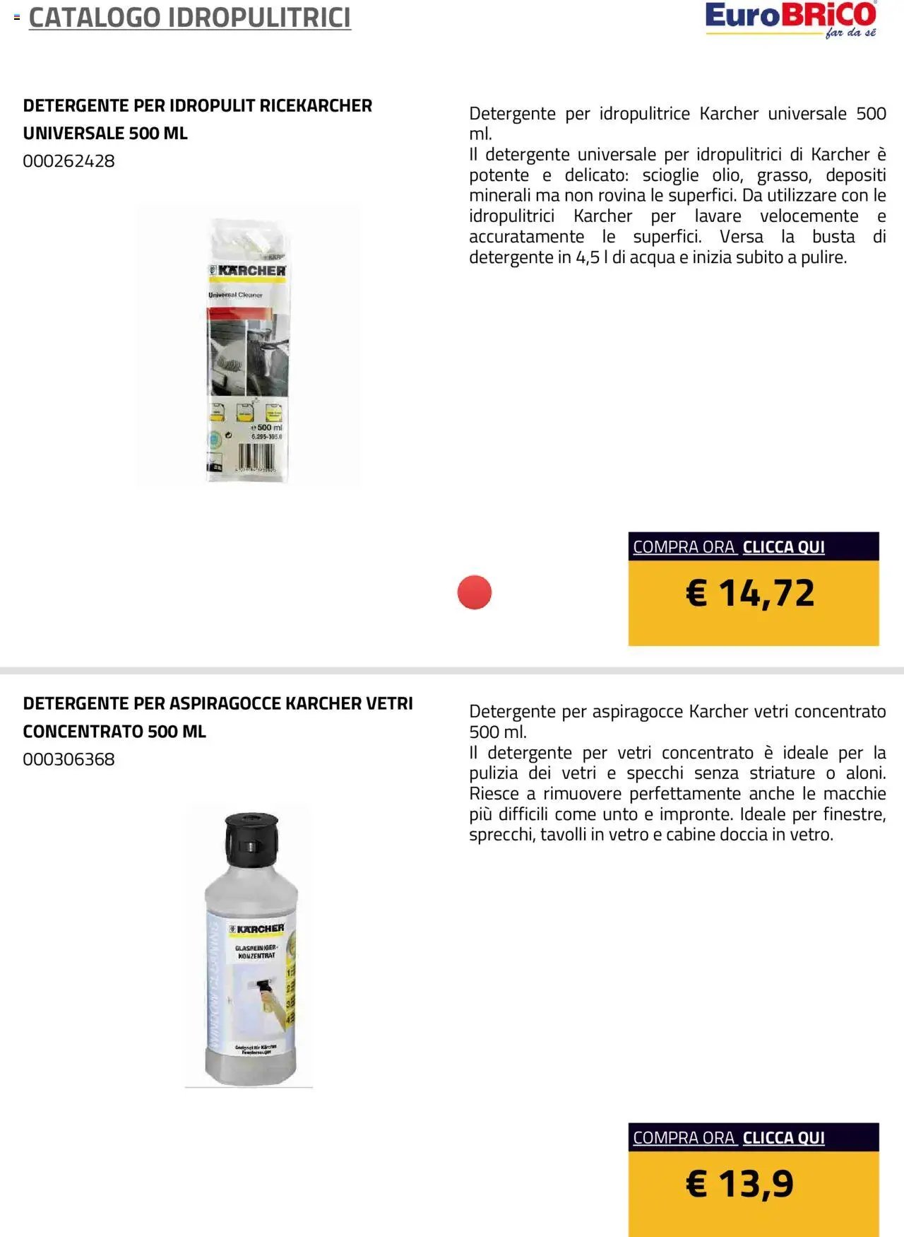 Eurobrico Idropulitrici catalogo