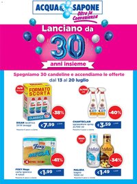 Acqua e Sapone volantino 30 Anni Insieme