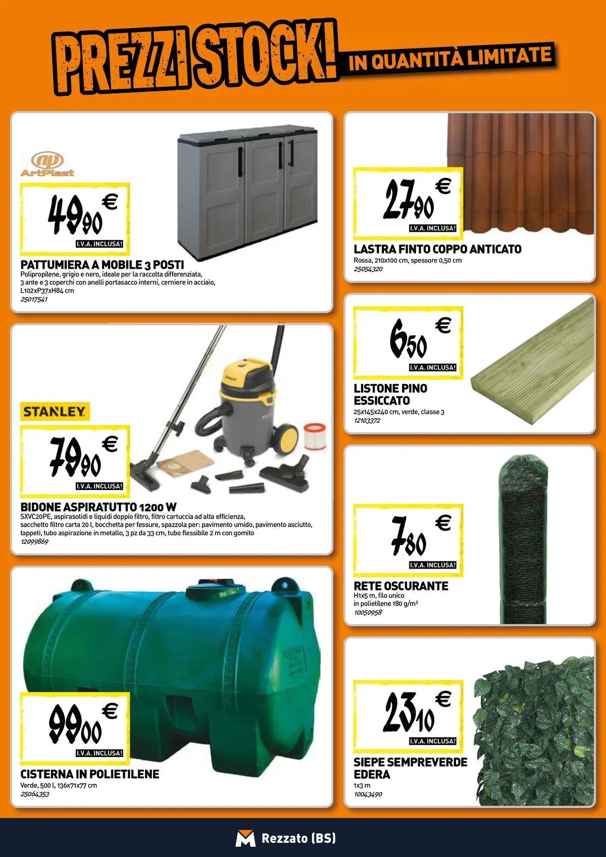 TECNOMAT - Straordinari prezzi stock!