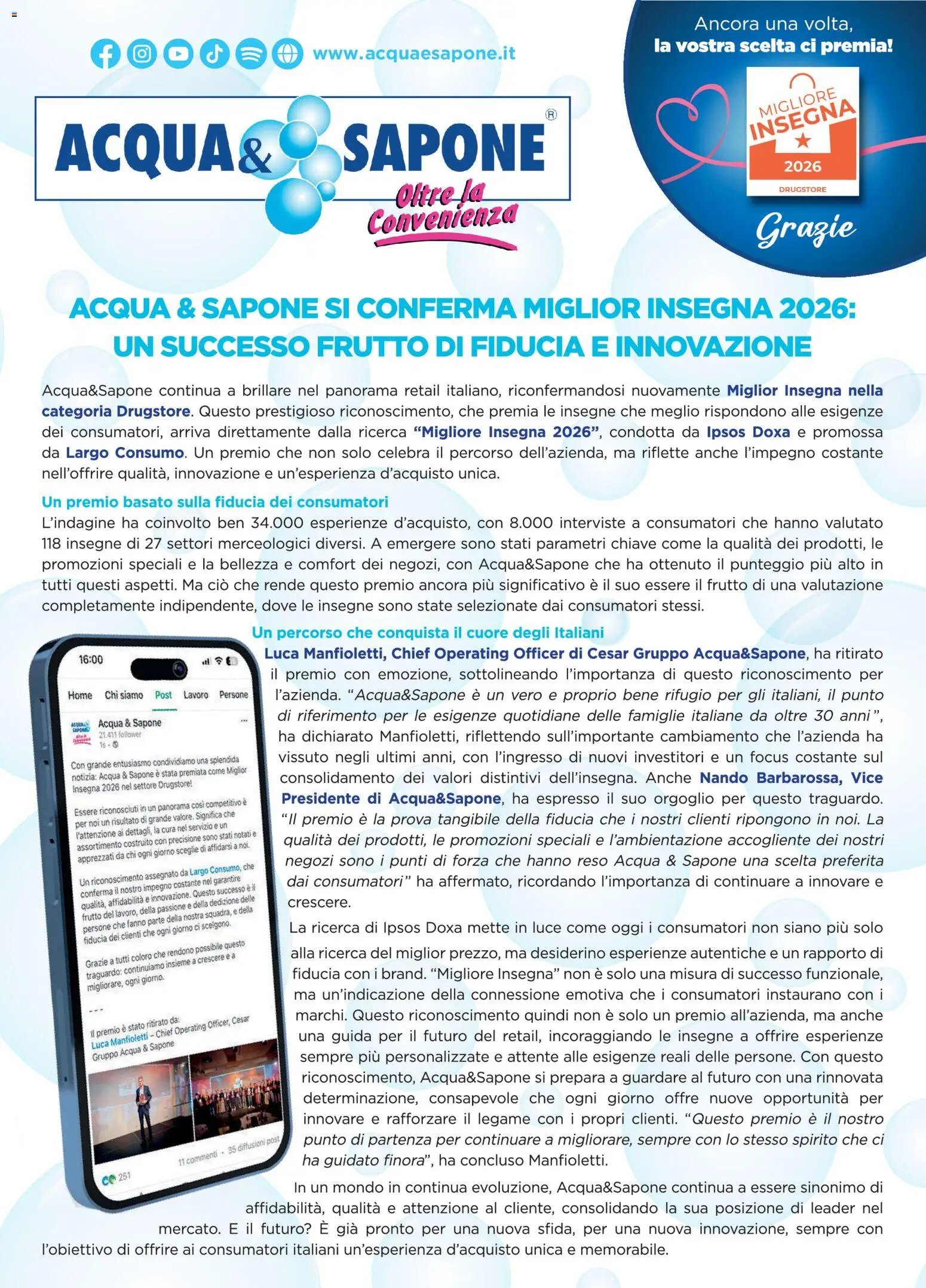 Acqua e Sapone volantino