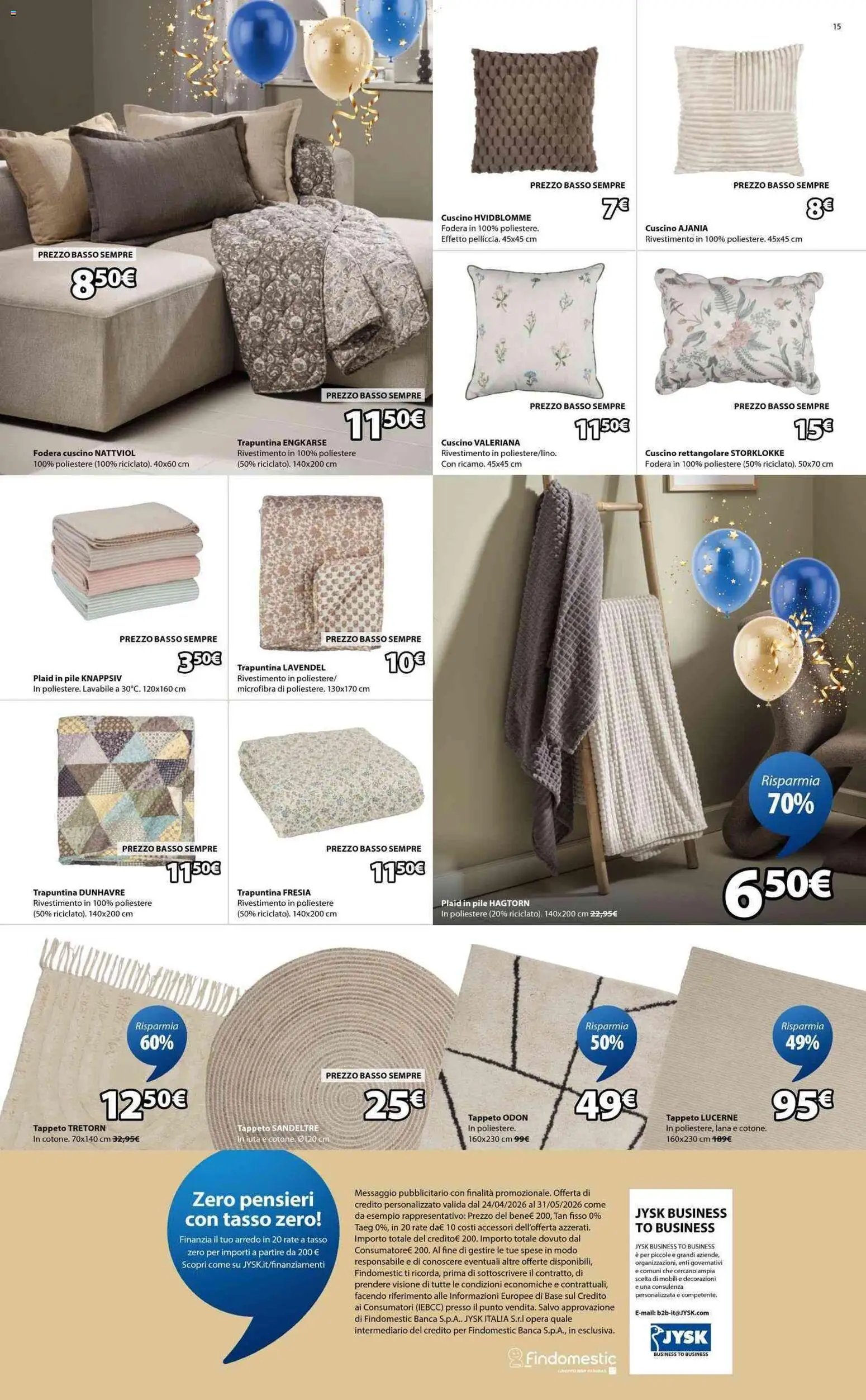 JYSK volantino Nuova apertura Conegliano (2026-04-24 - 2026-05-01)