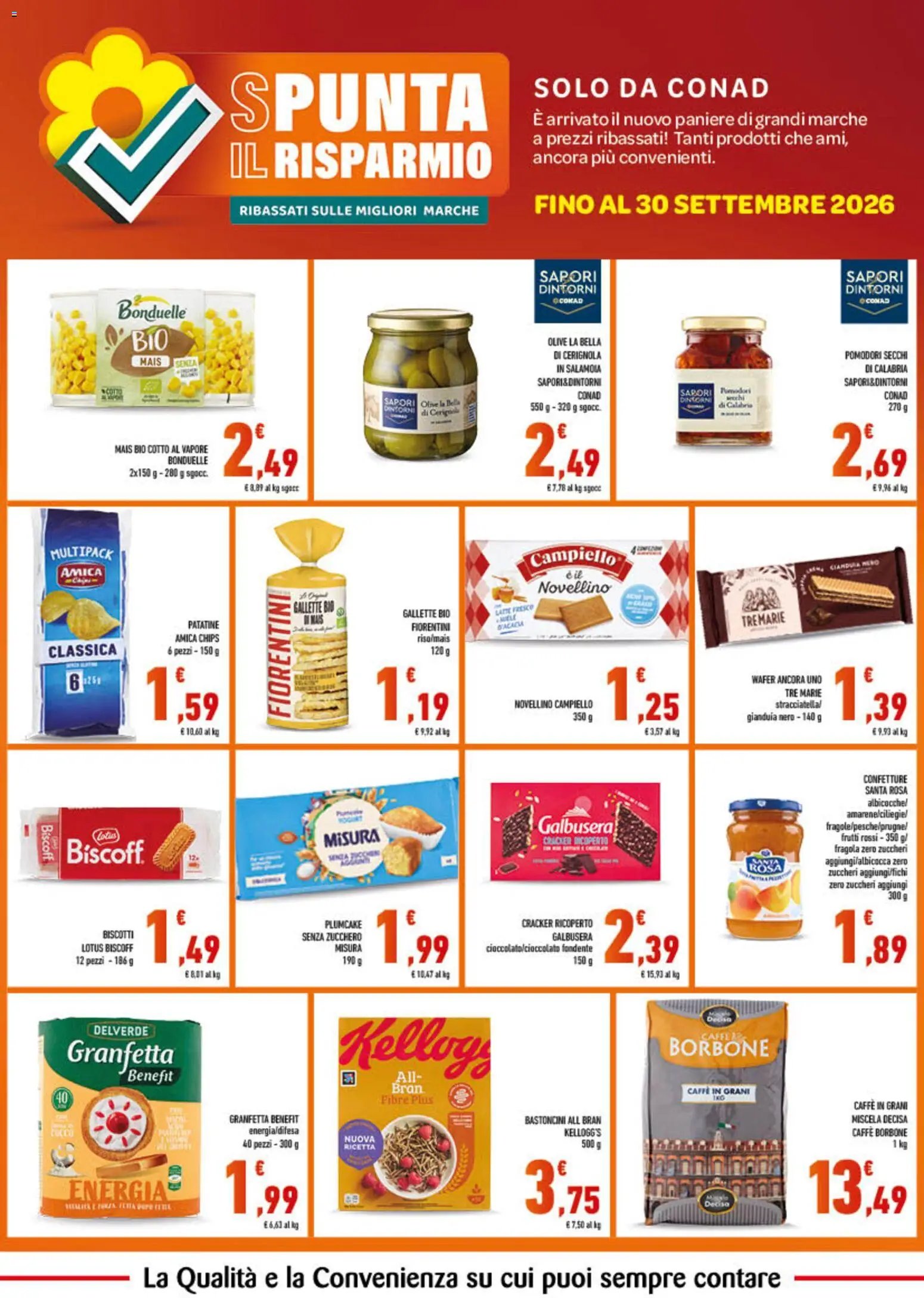 Spazio Conad volantino Spunta il Risparmio