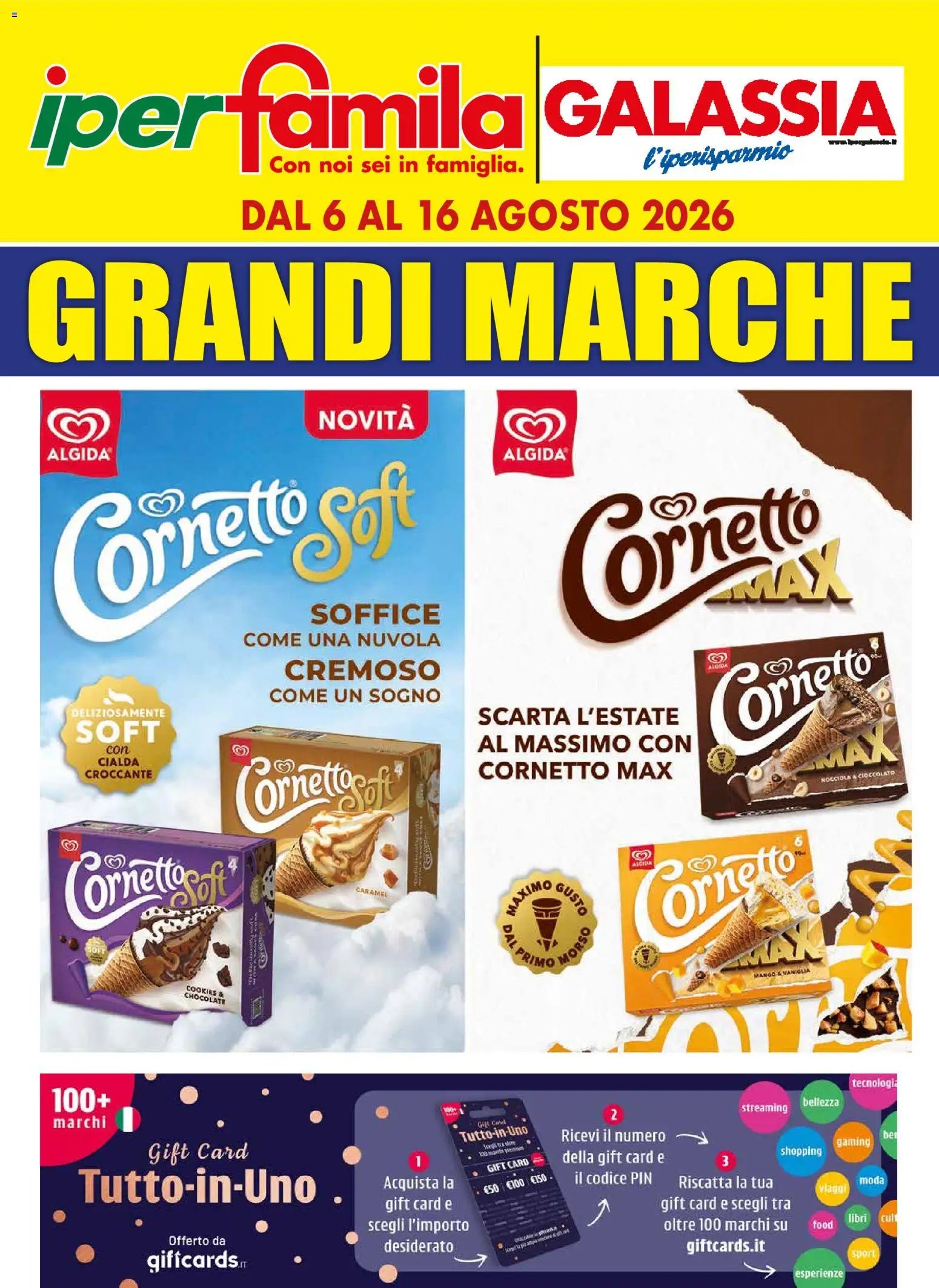 Galassia volantino Grandi Marche