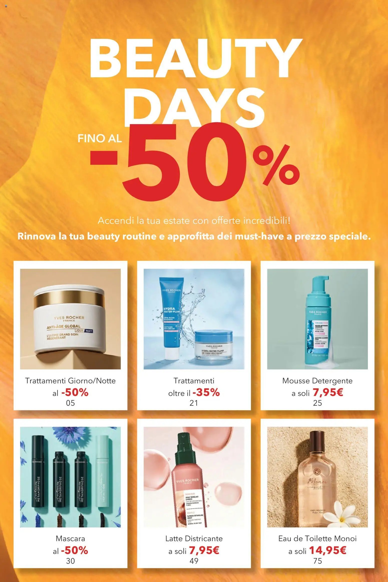 Yves Rocher catalogo Beauty Days
