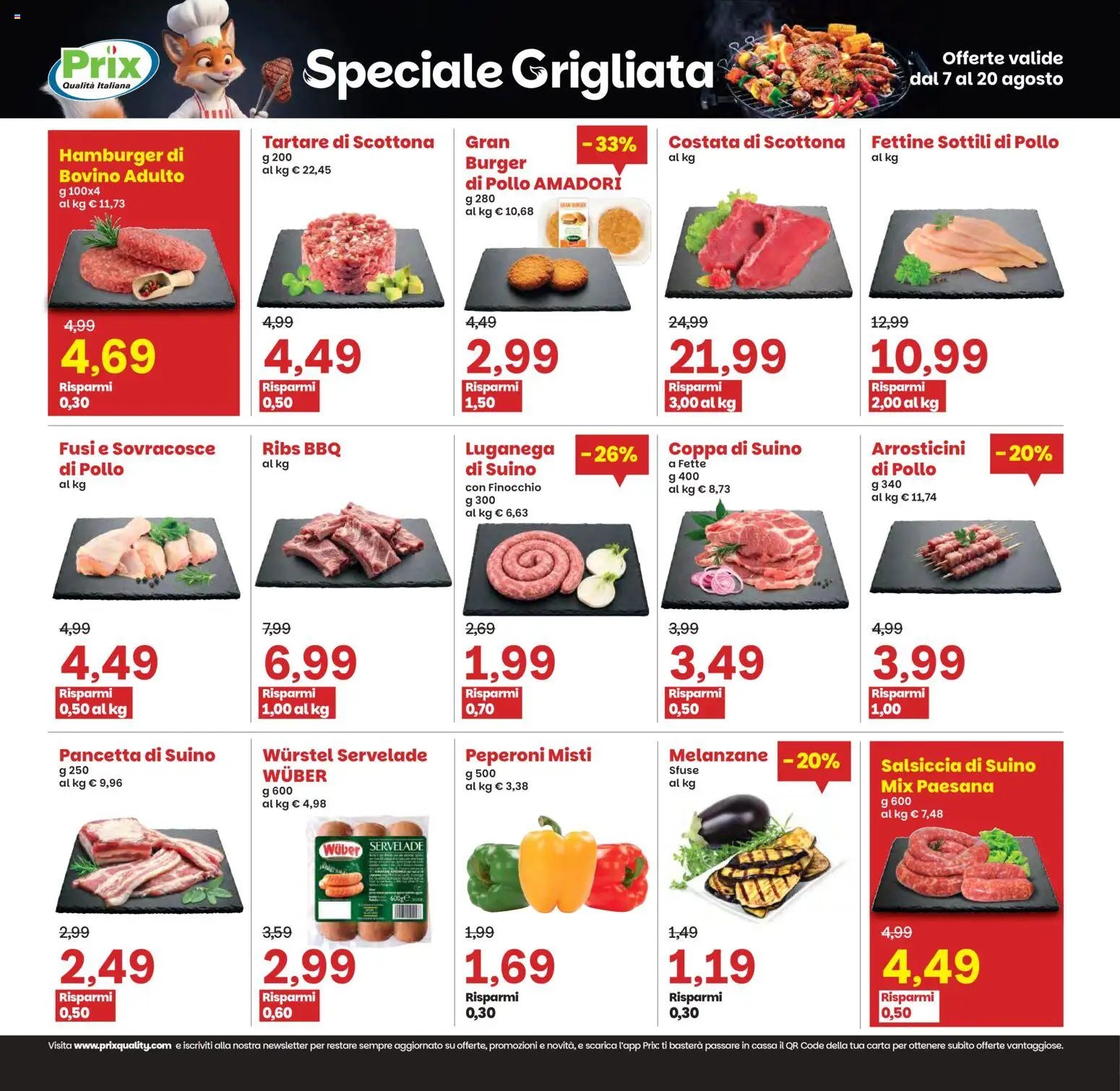 Prix volantino Ghedi